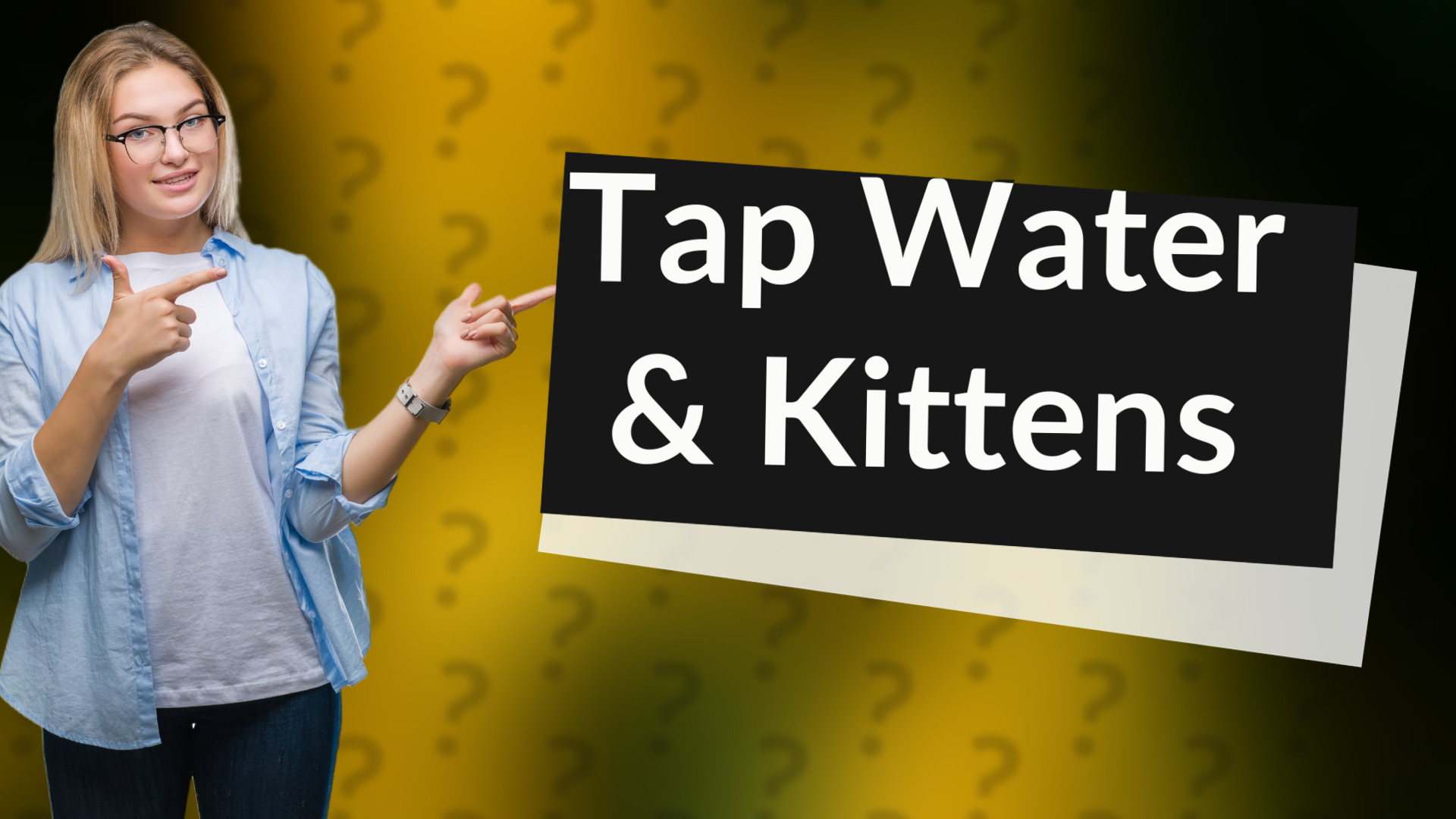 Tap Water & Kittens