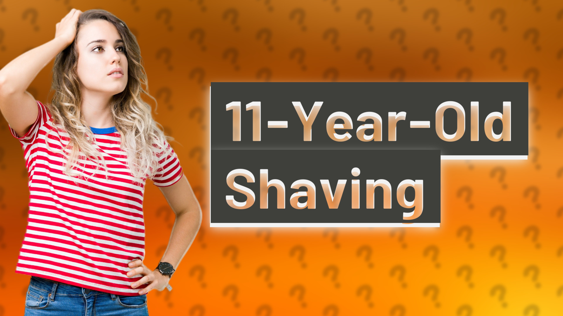 11-Year-Old Shaving