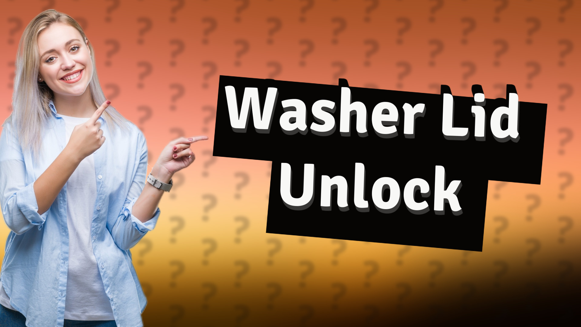 Washer Lid Unlock