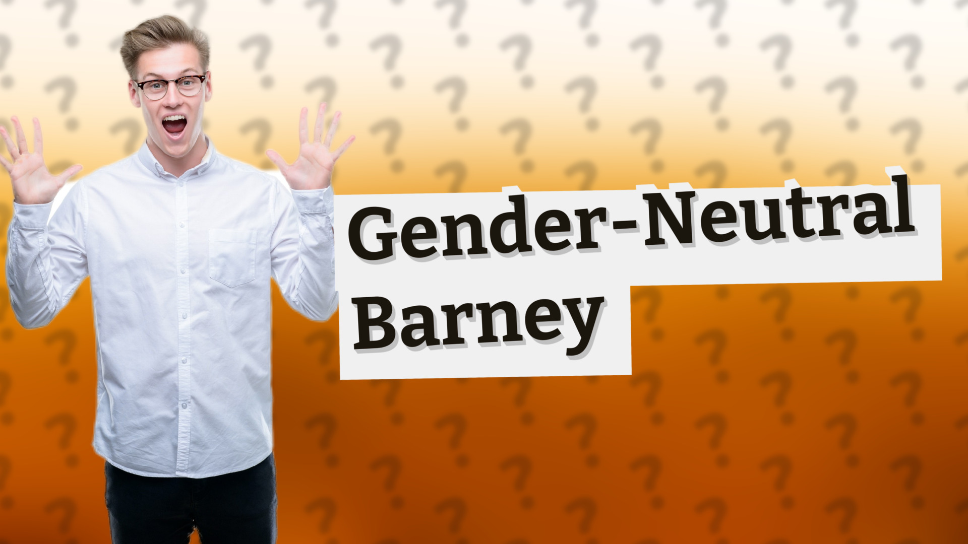 Gender-Neutral Barney