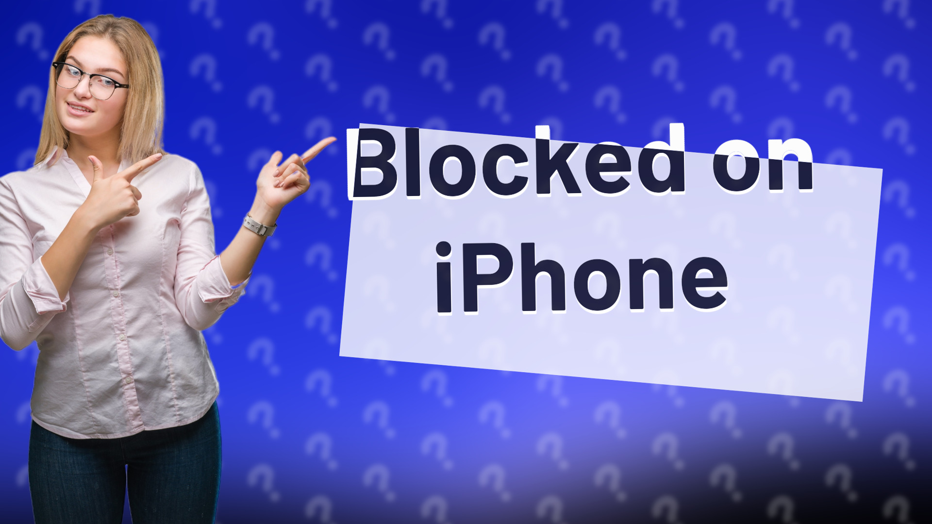 Blocked on iPhone