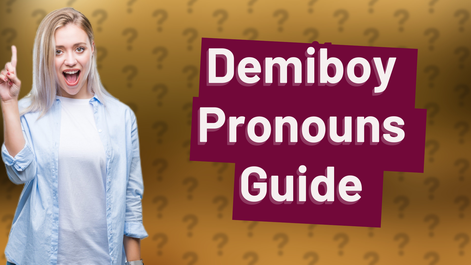 Demiboy Pronouns Guide