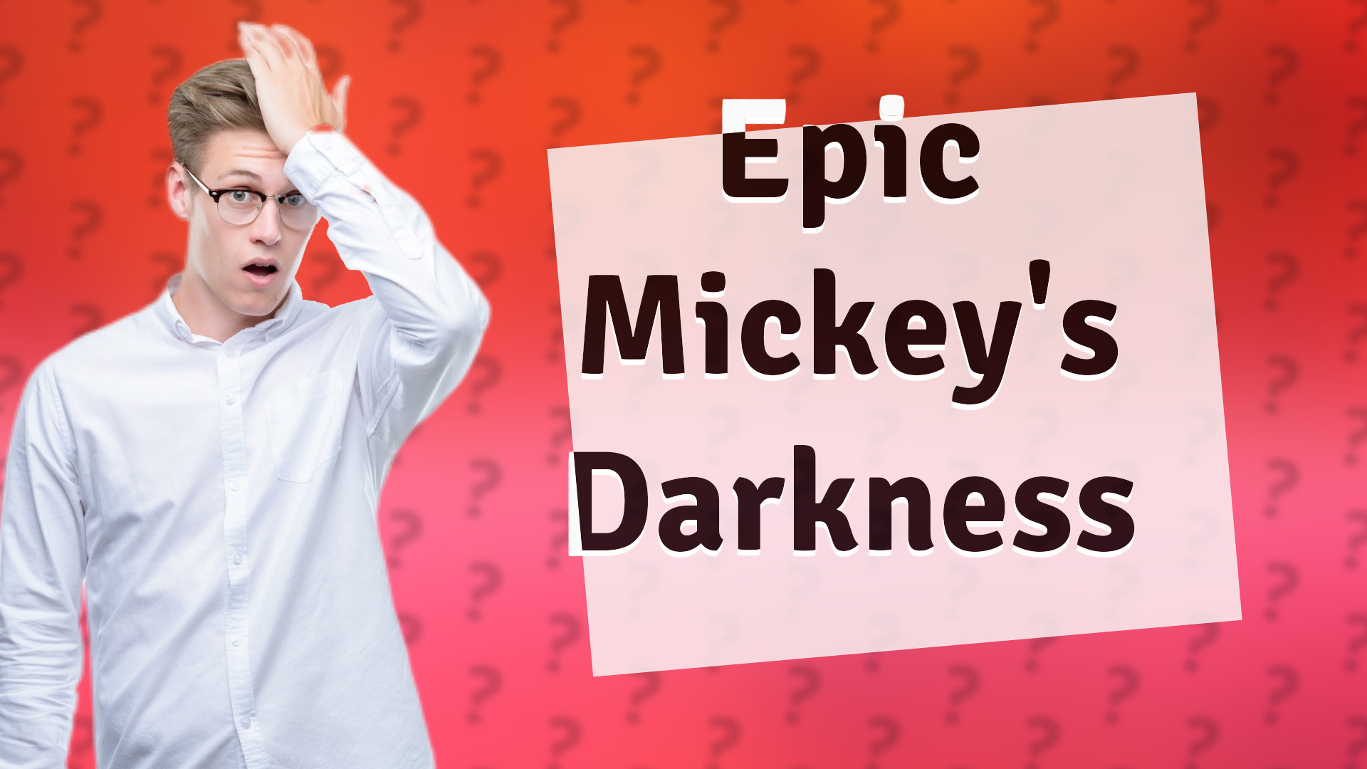Epic Mickey's Darkness