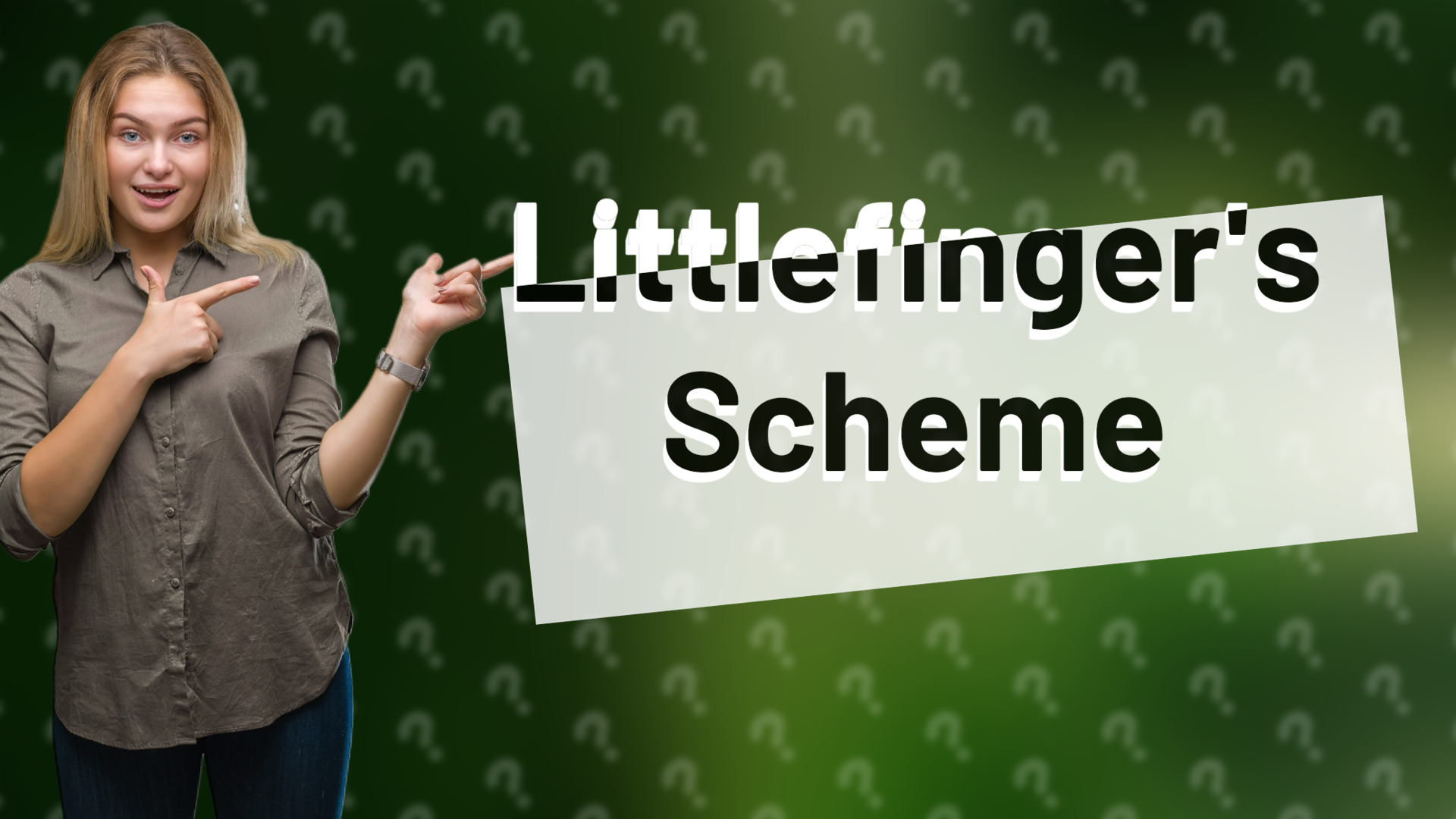 Littlefinger's Scheme