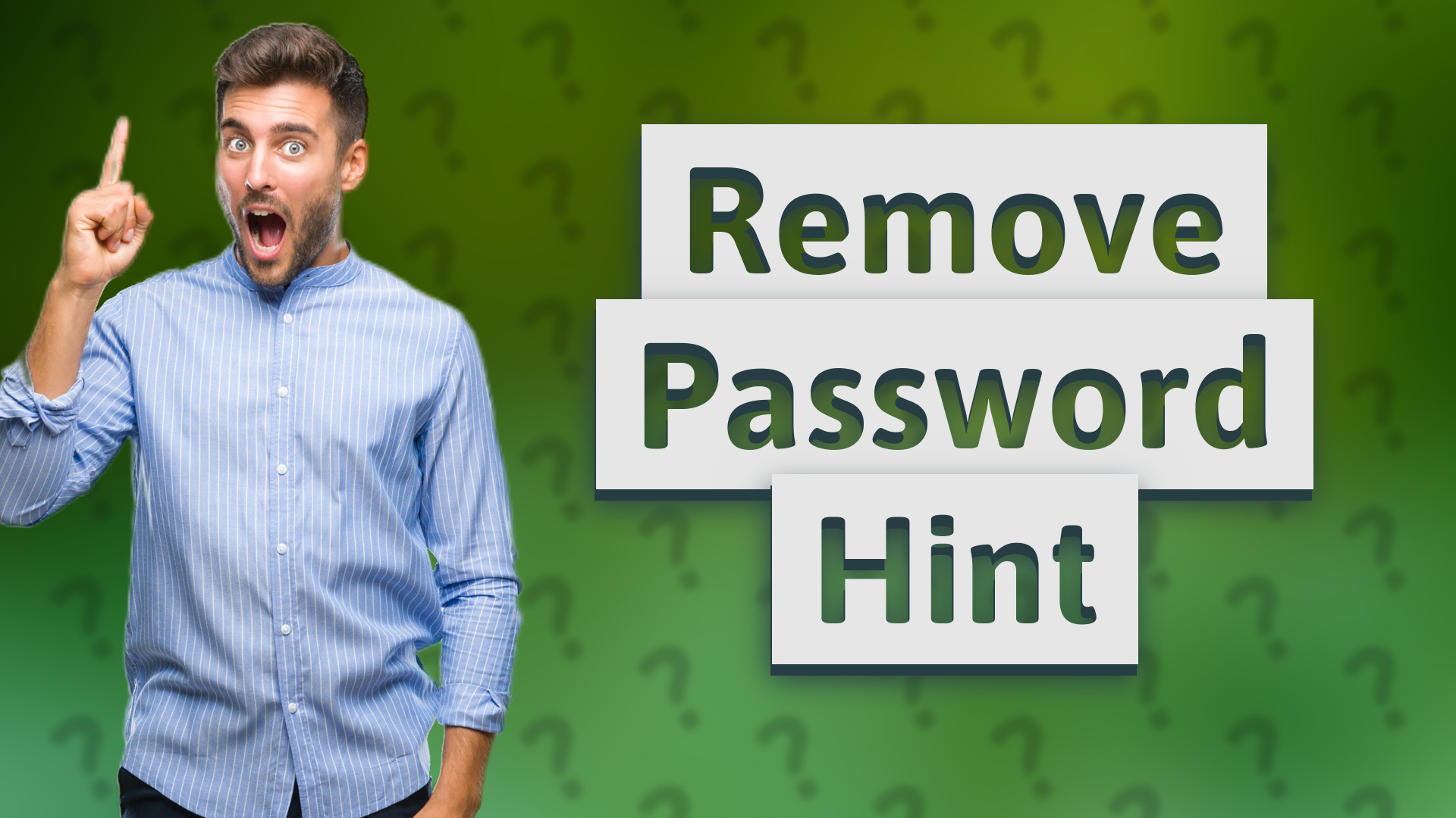 Remove Password Hint