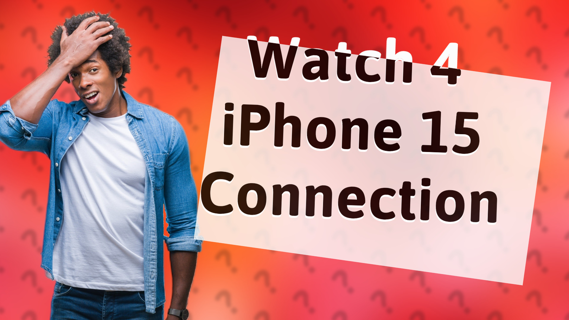 Watch 4 iPhone 15 Connection