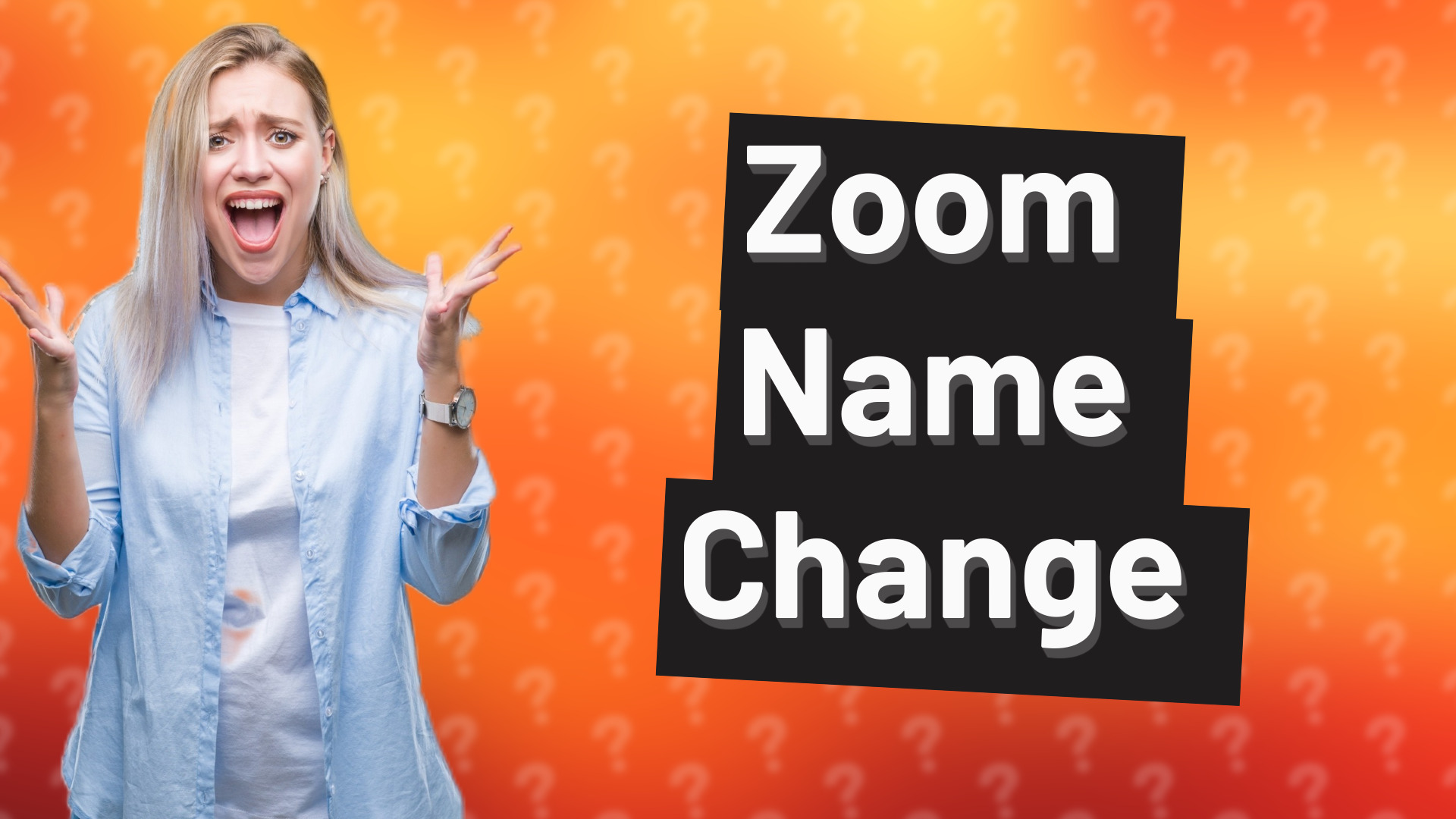 Zoom Name Change