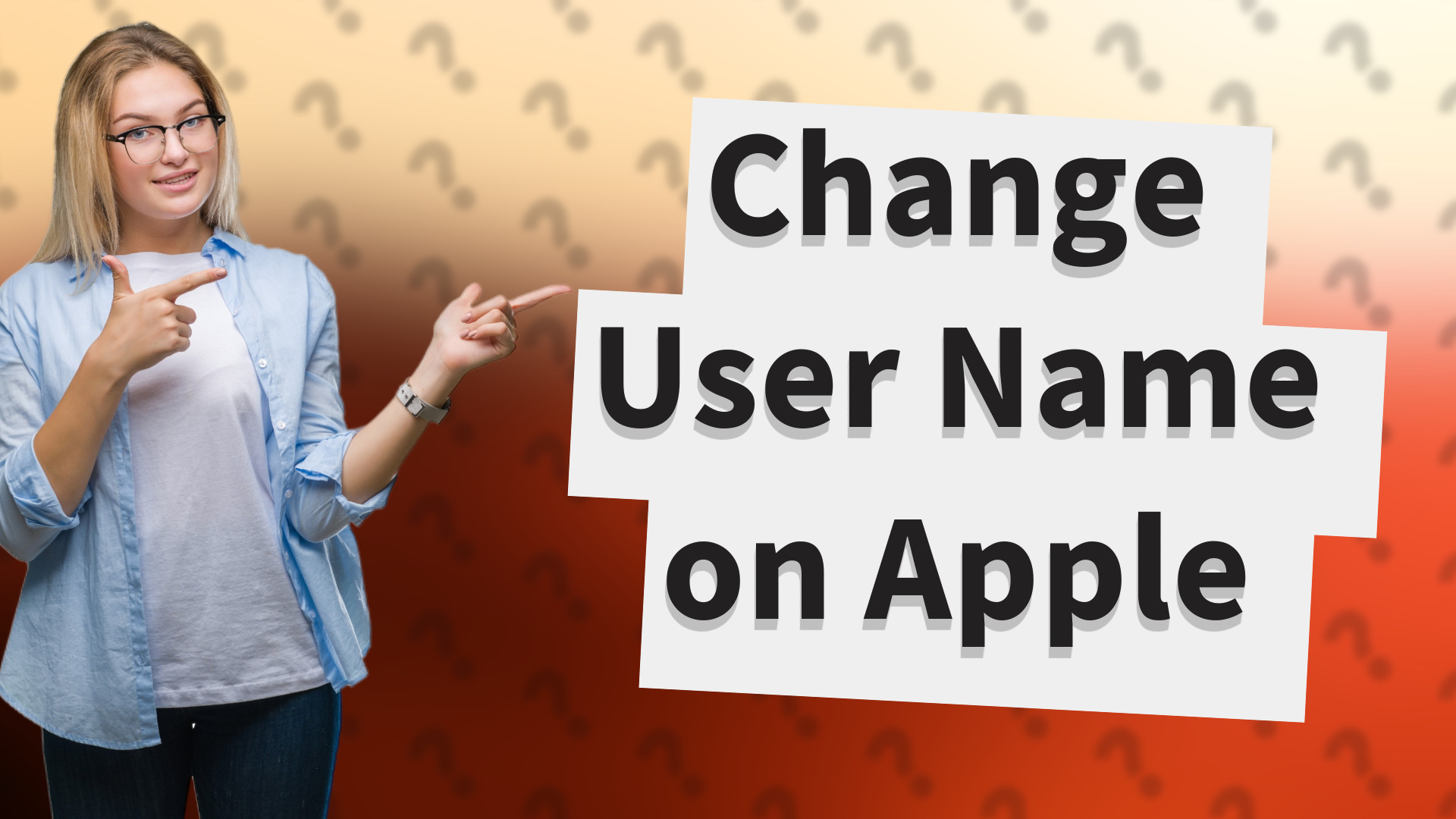 Change User Name on Apple