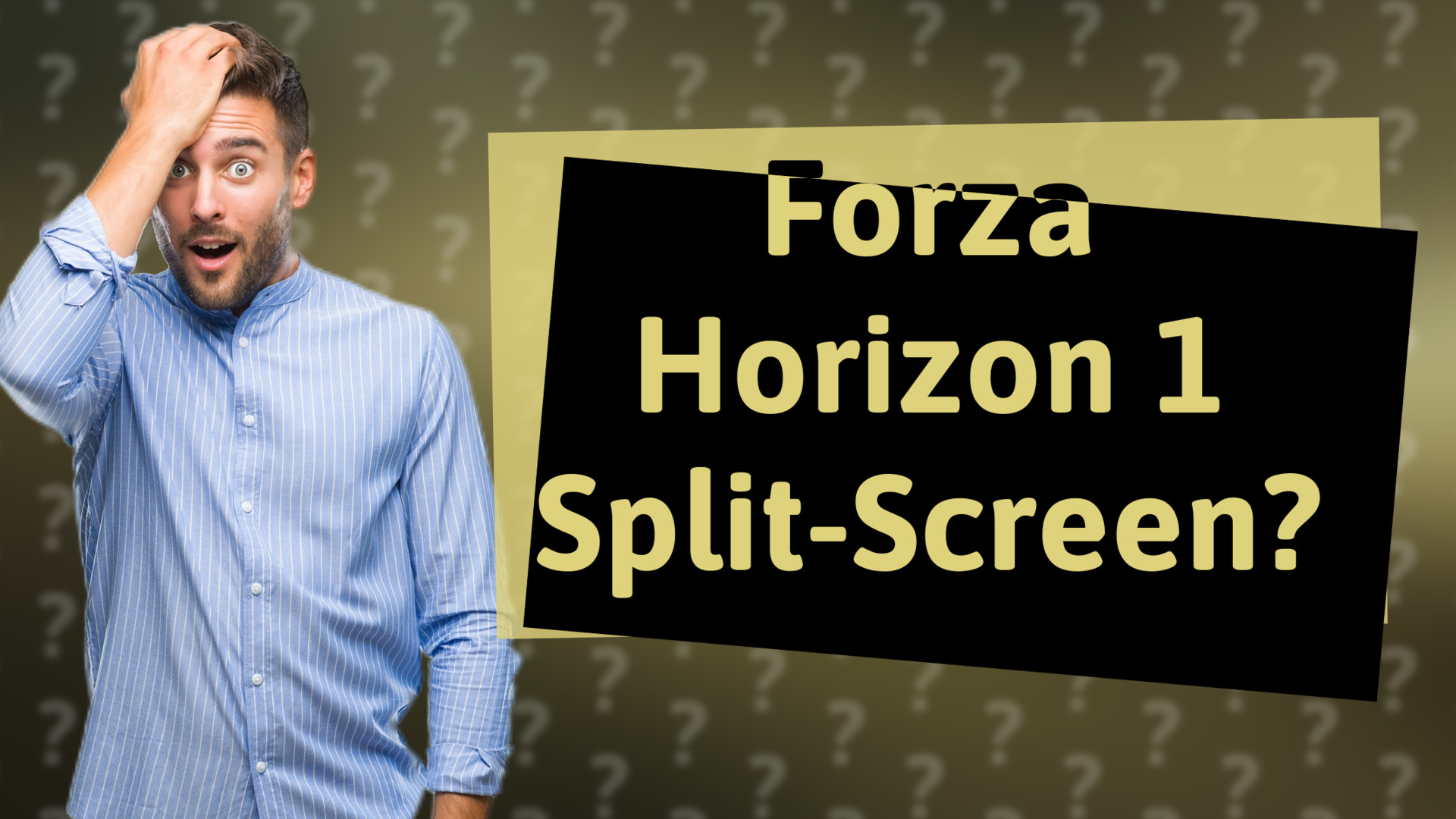Forza Horizon 1 Split-Screen?