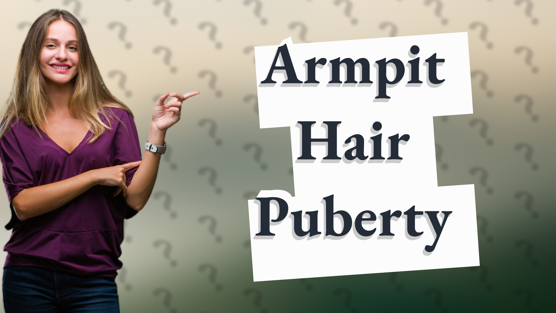 Armpit Hair Puberty