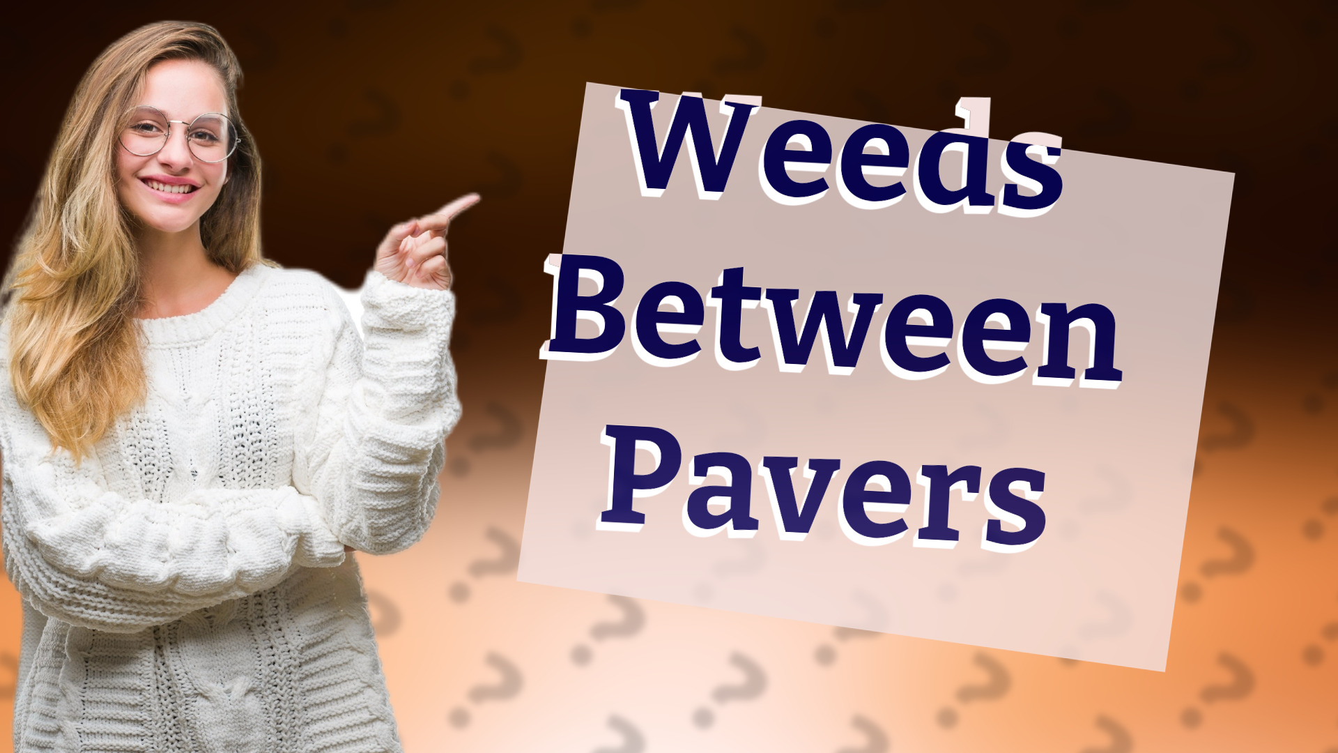 Weeds Between Pavers