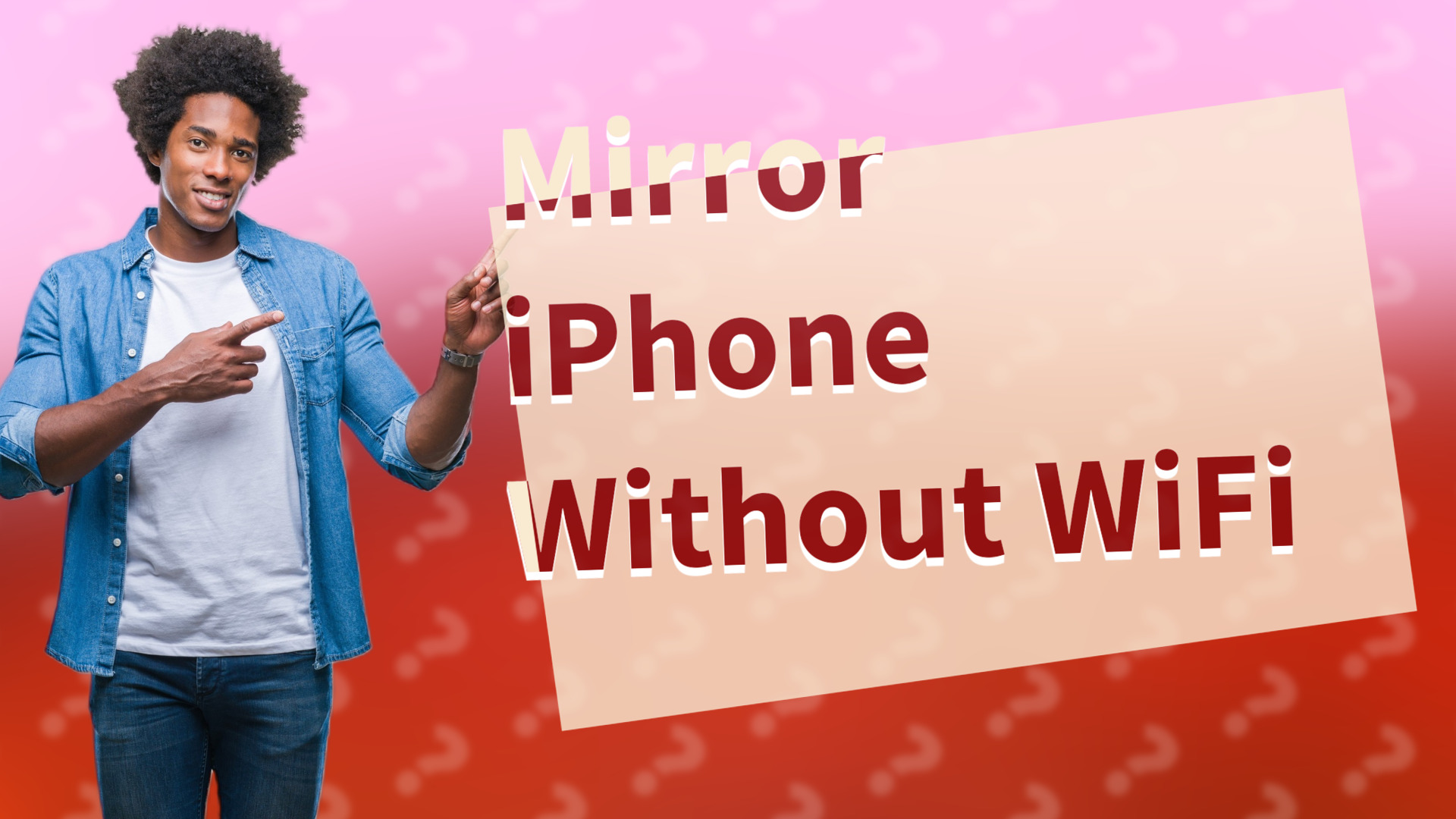 Mirror iPhone Without WiFi