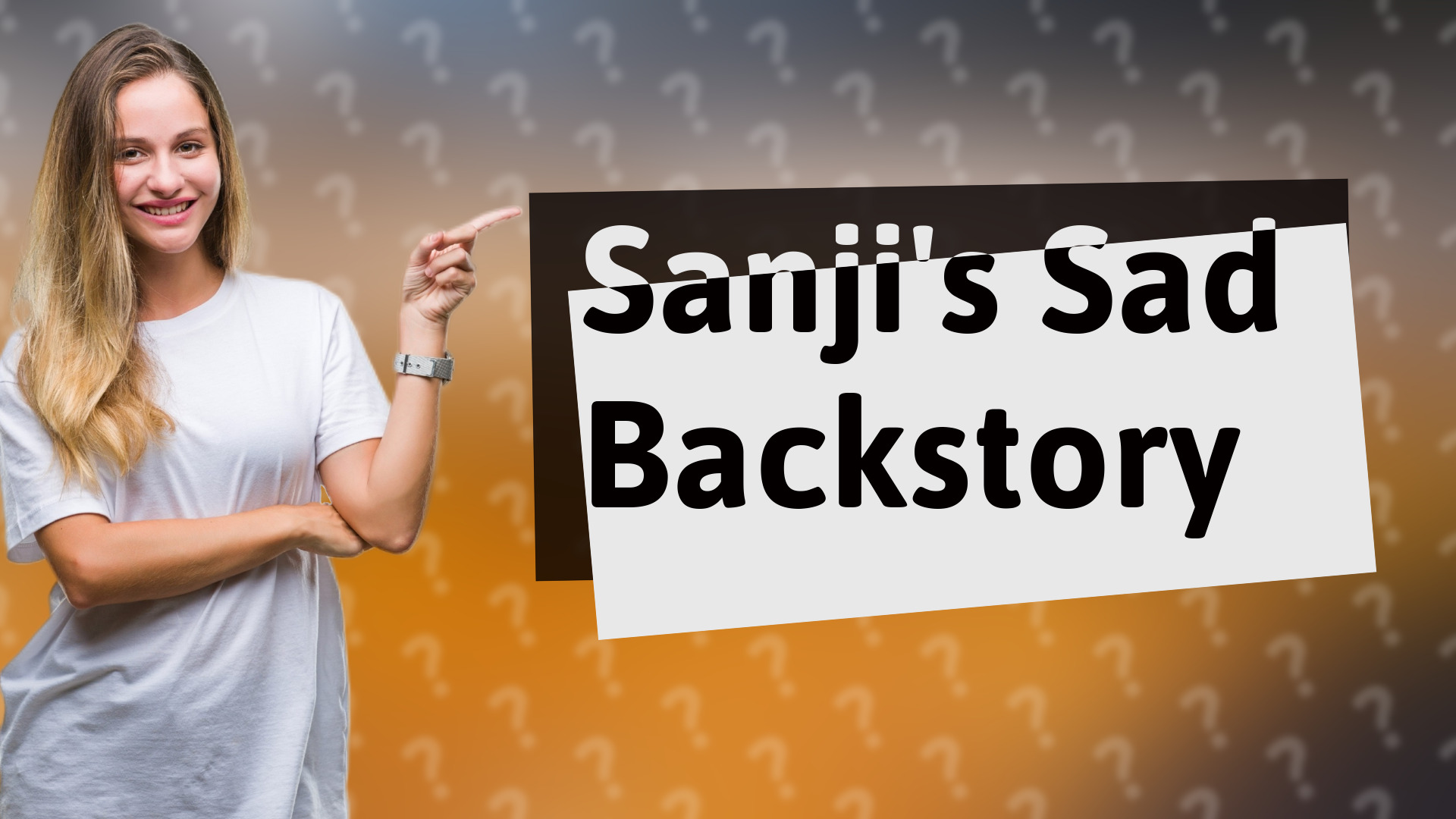 Sanji's Sad Backstory