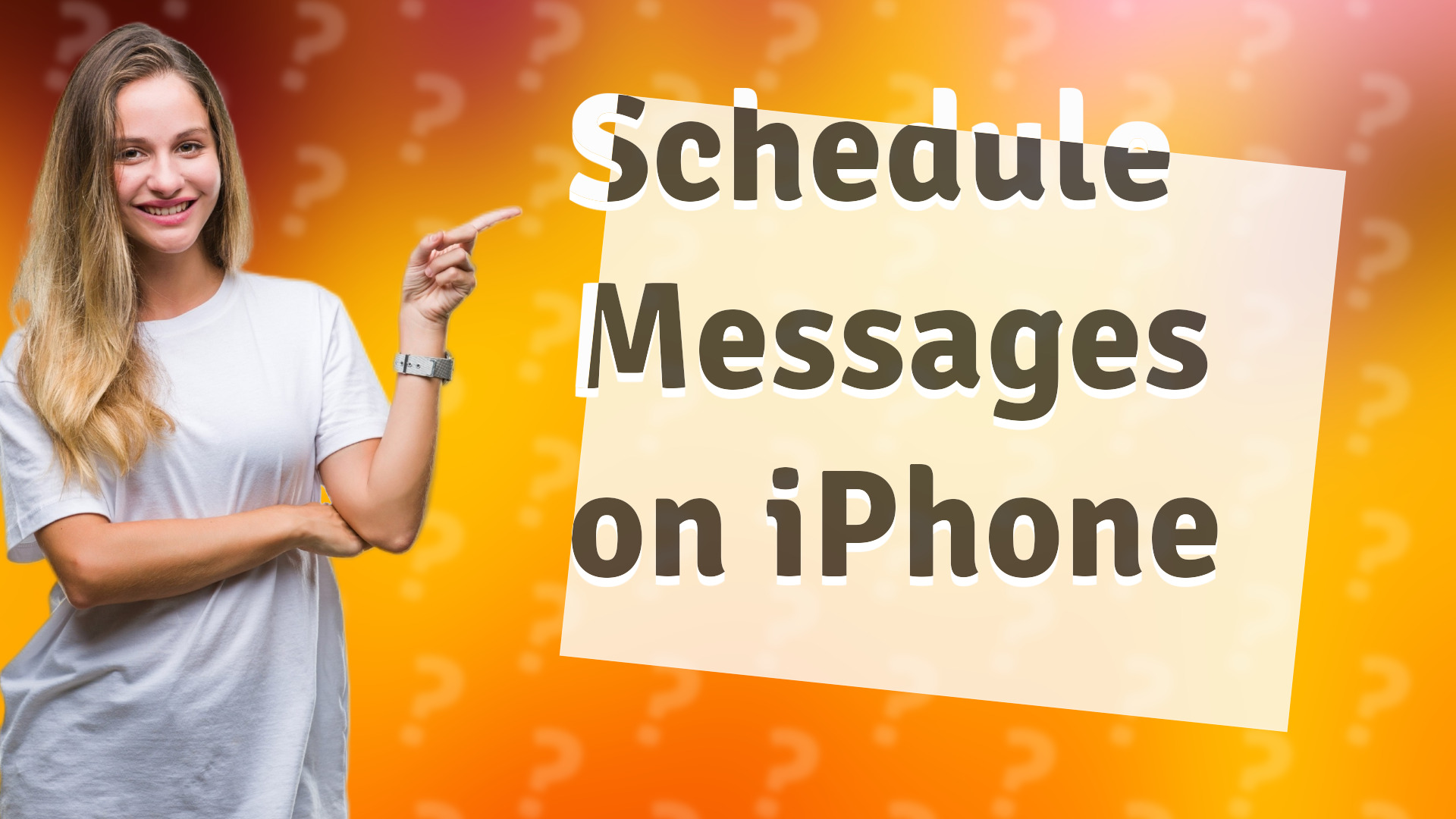 Schedule Messages on iPhone