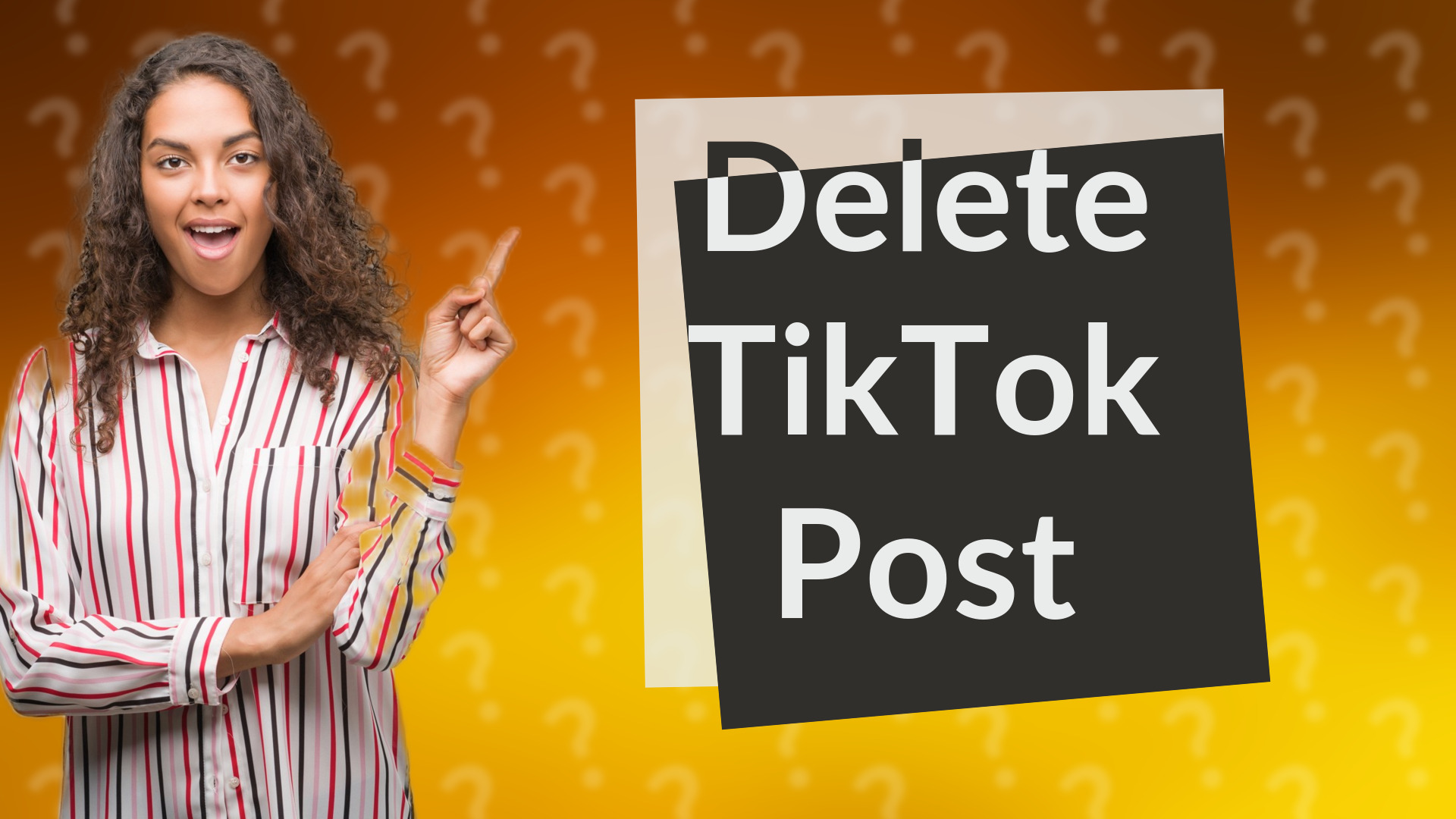 Delete TikTok Post