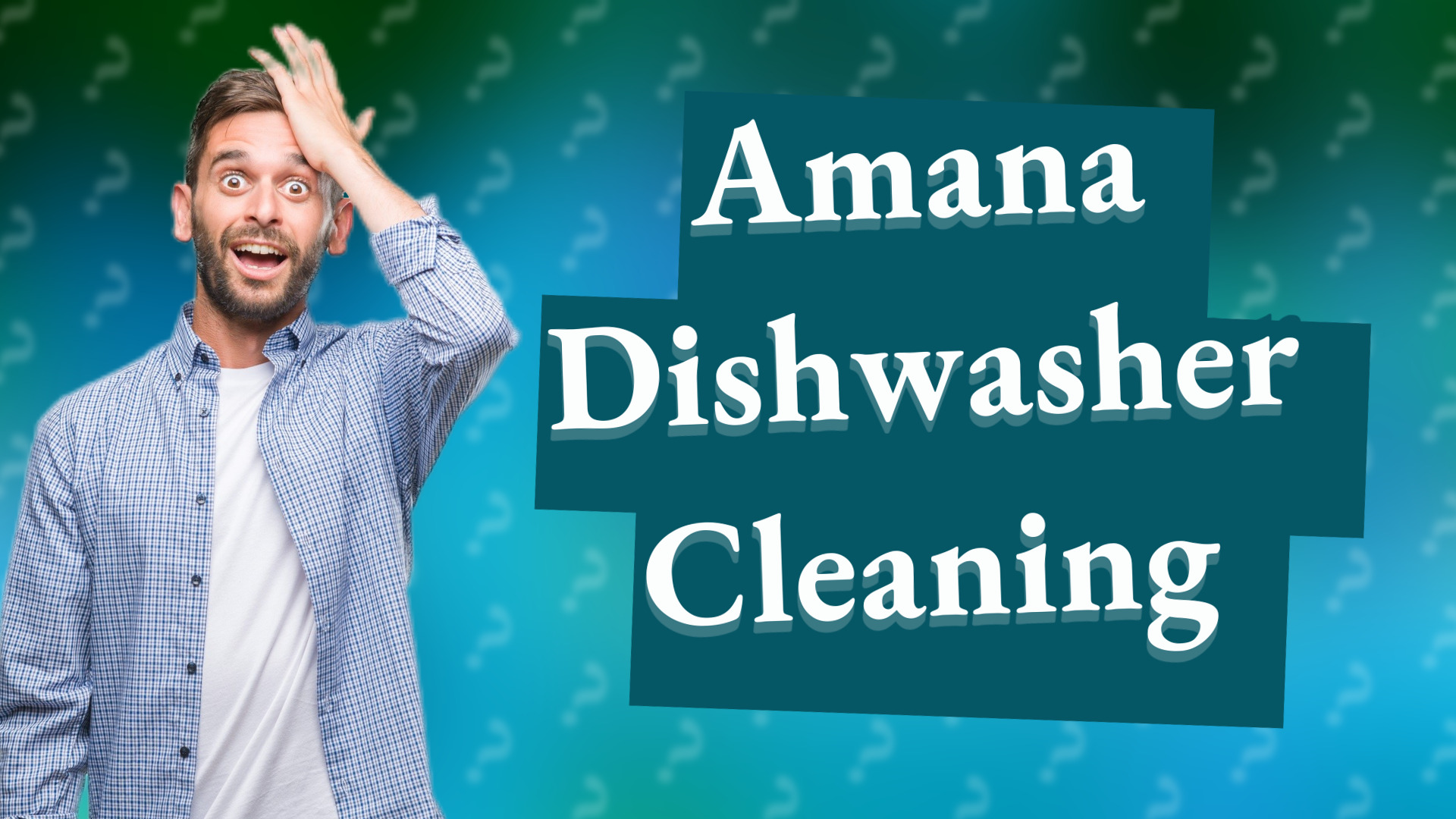 Amana Dishwasher Cleaning