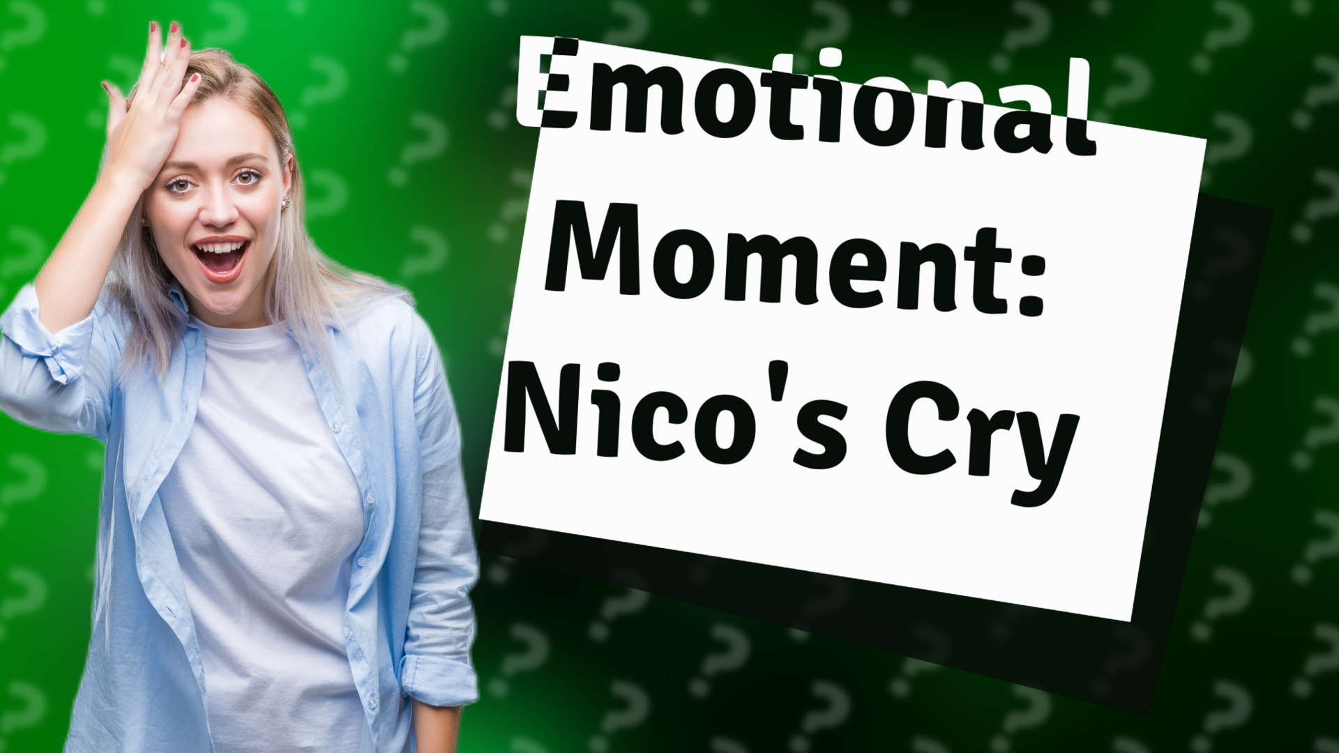 Emotional Moment: Nico's Cry