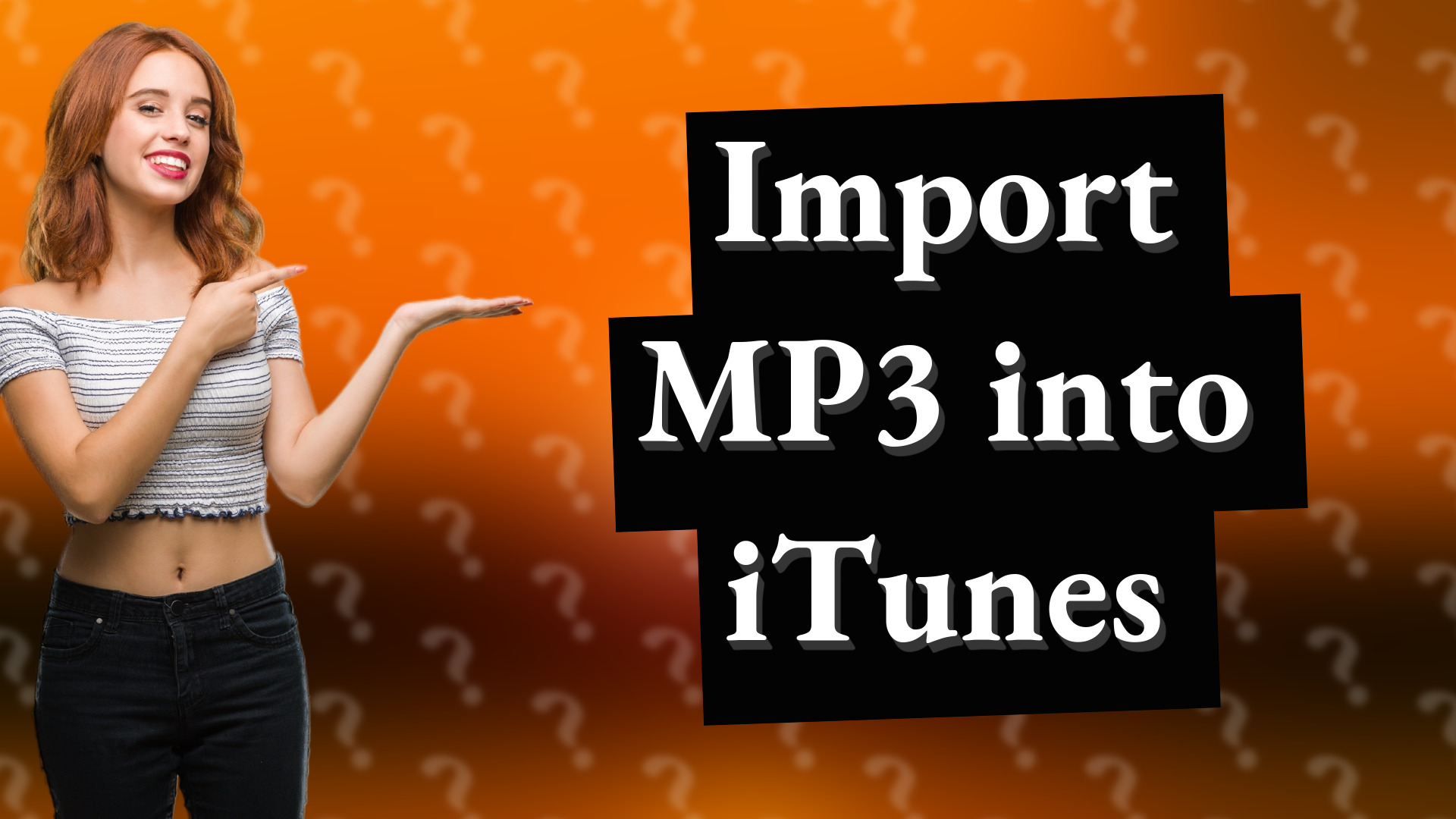 Import MP3 into iTunes