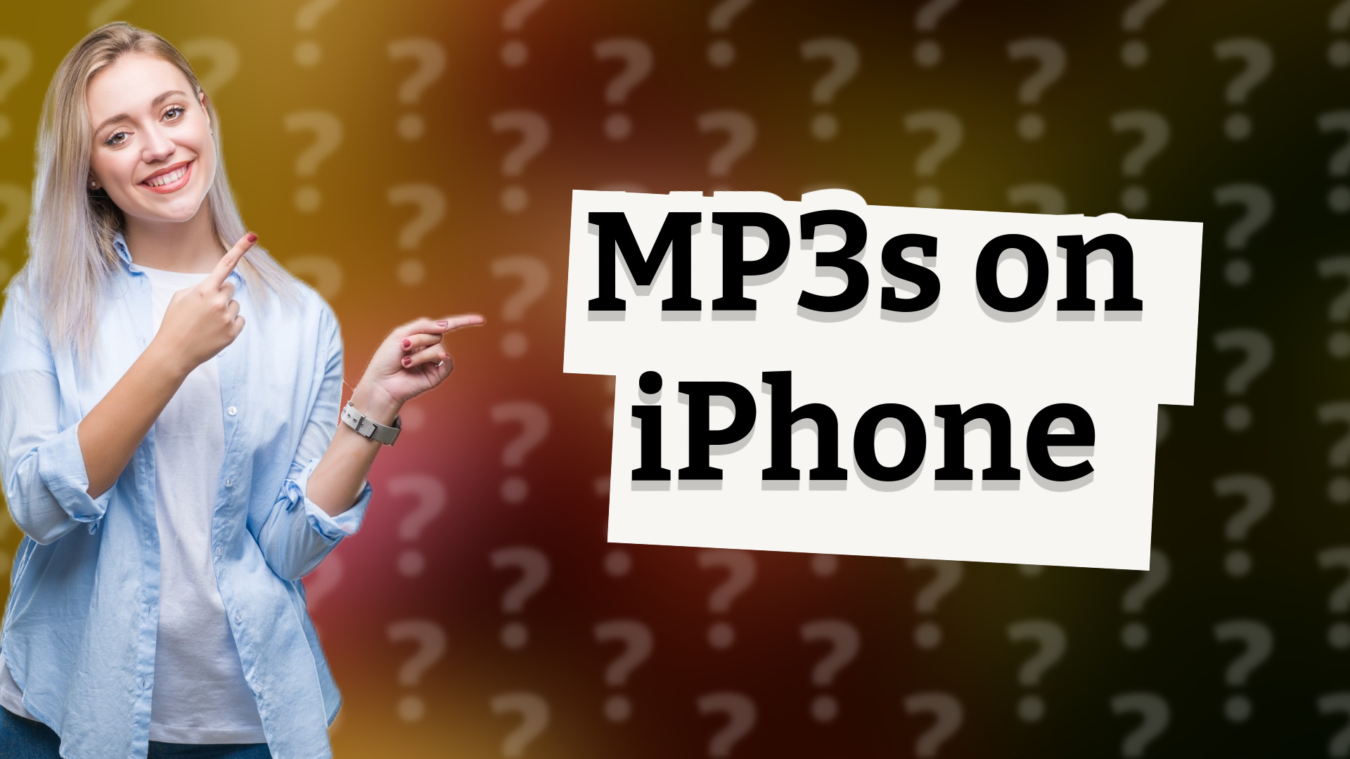 MP3s on iPhone