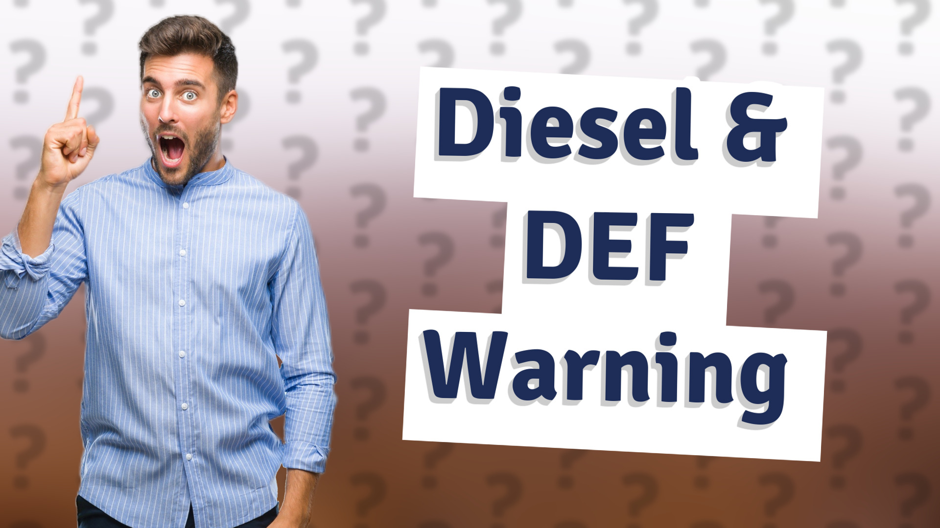 Diesel & DEF Warning