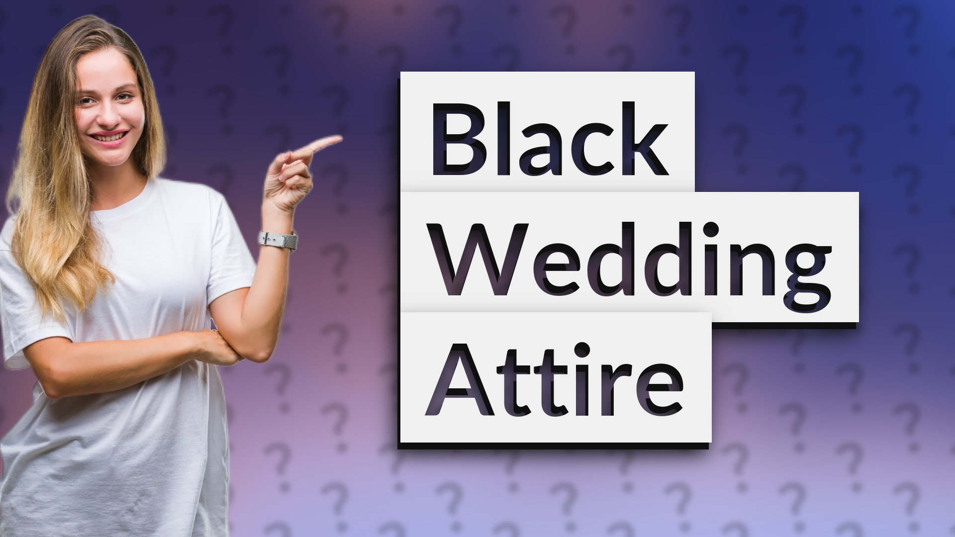 Black Wedding Attire