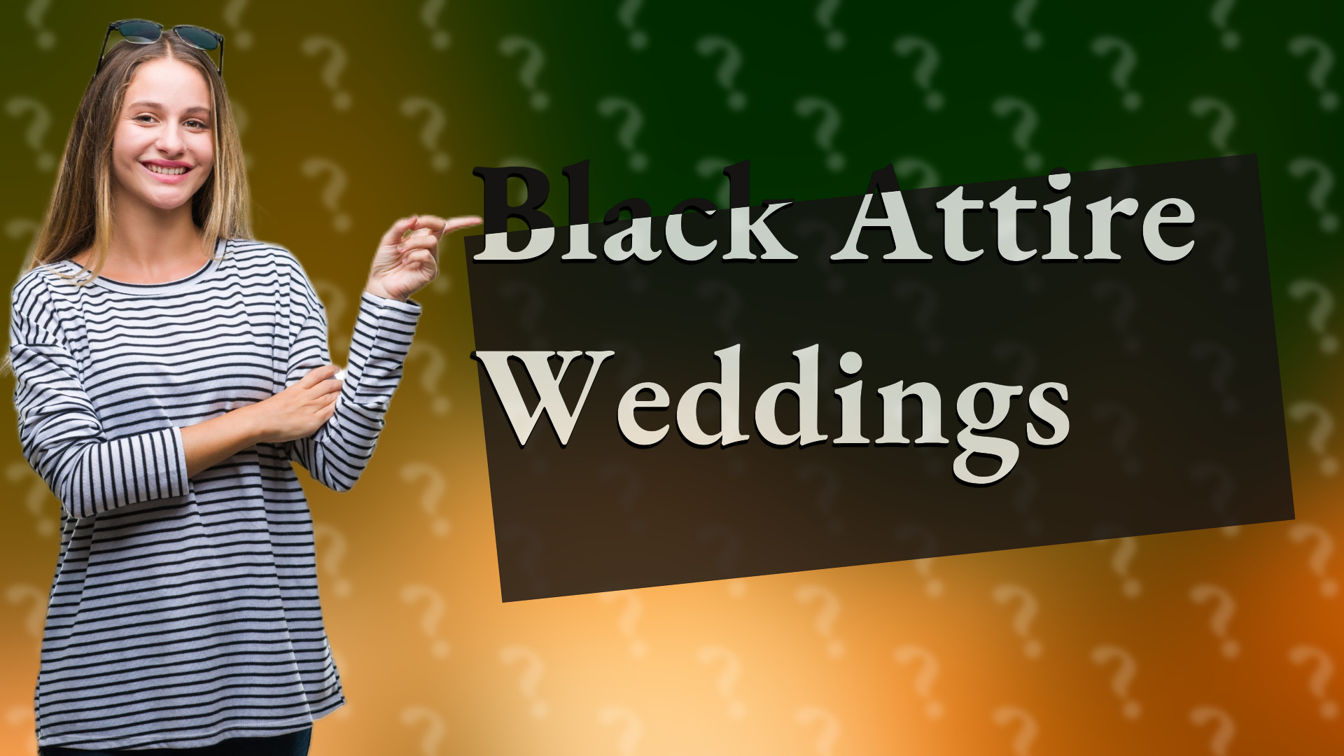Black Attire Weddings