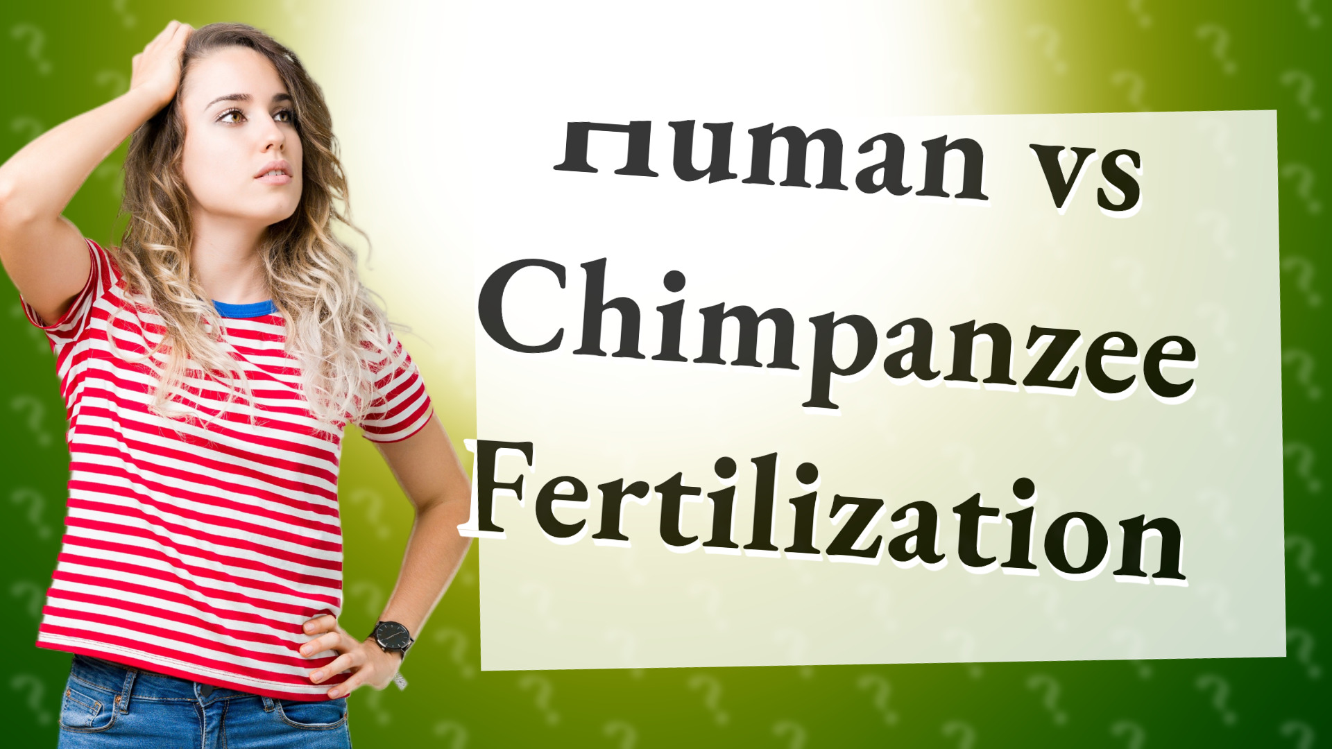 Human vs Chimpanzee Fertilization