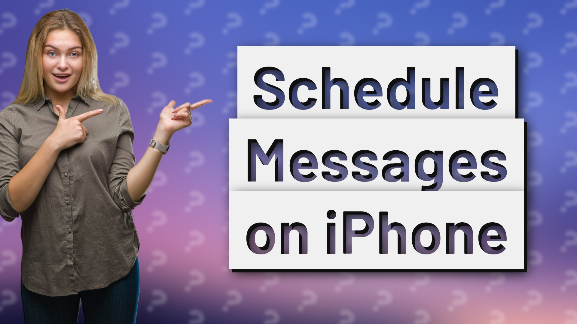 Schedule Messages on iPhone