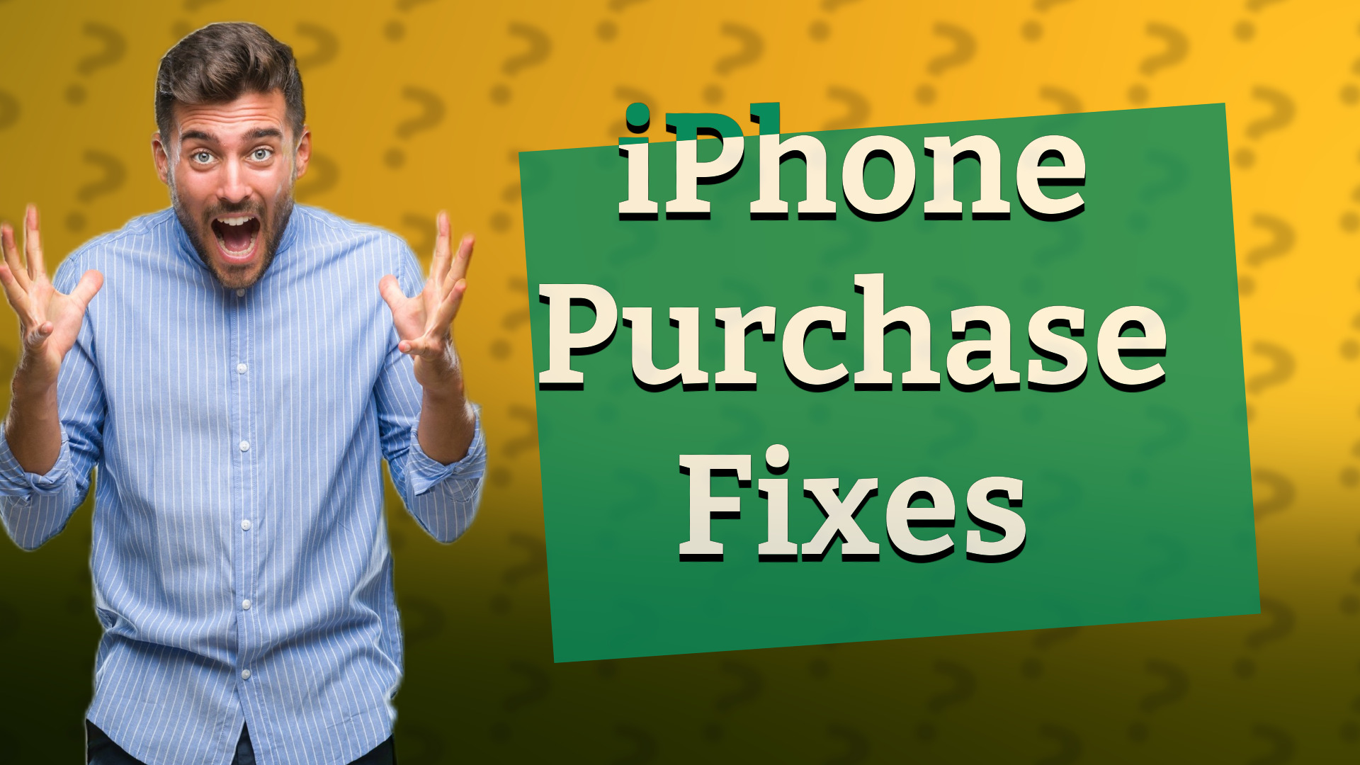 iPhone Purchase Fixes