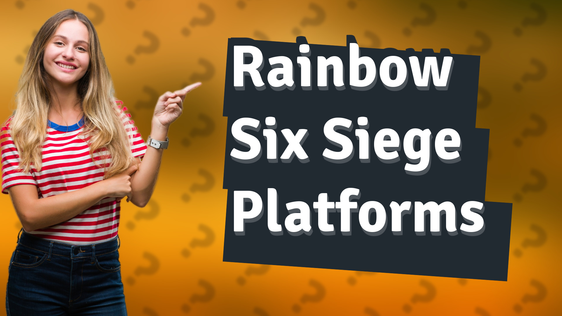 Rainbow Six Siege Platforms