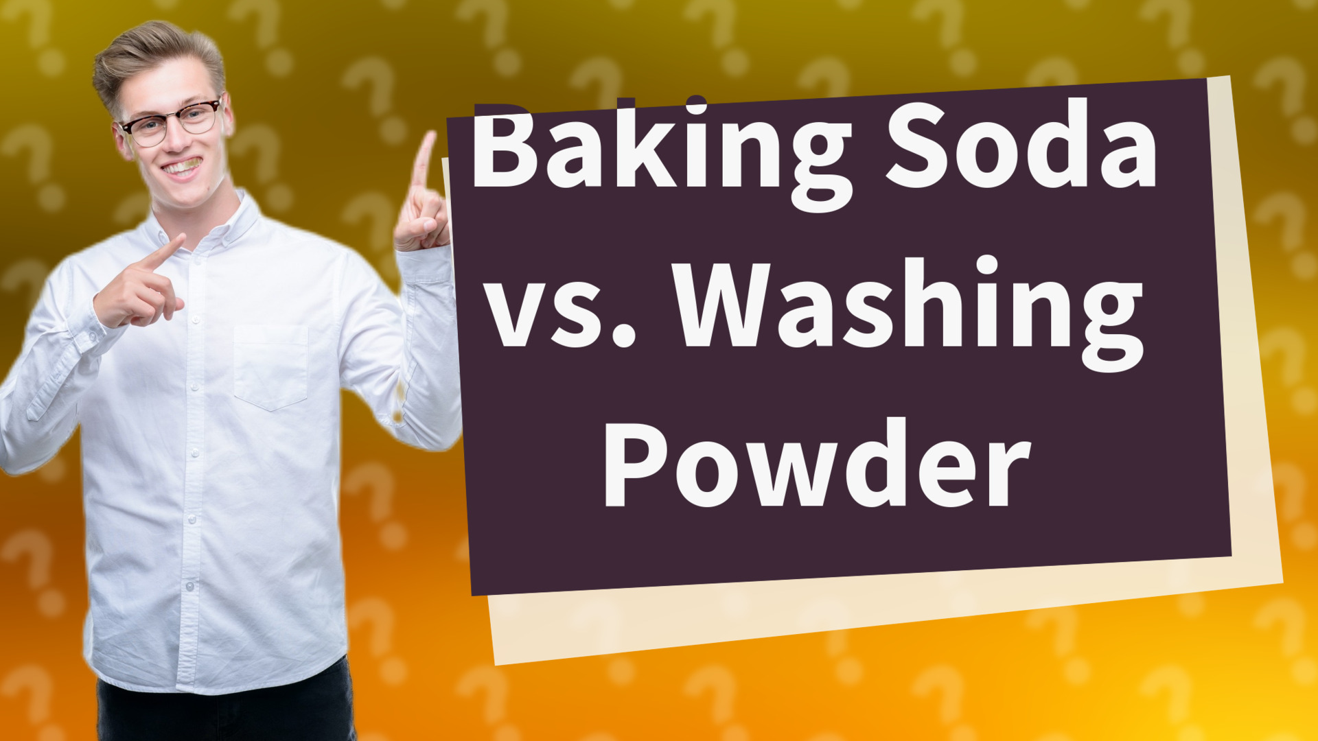 Baking Soda vs. Washing Powder