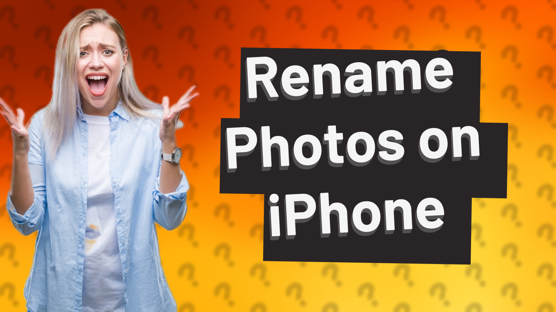 Rename Photos on iPhone