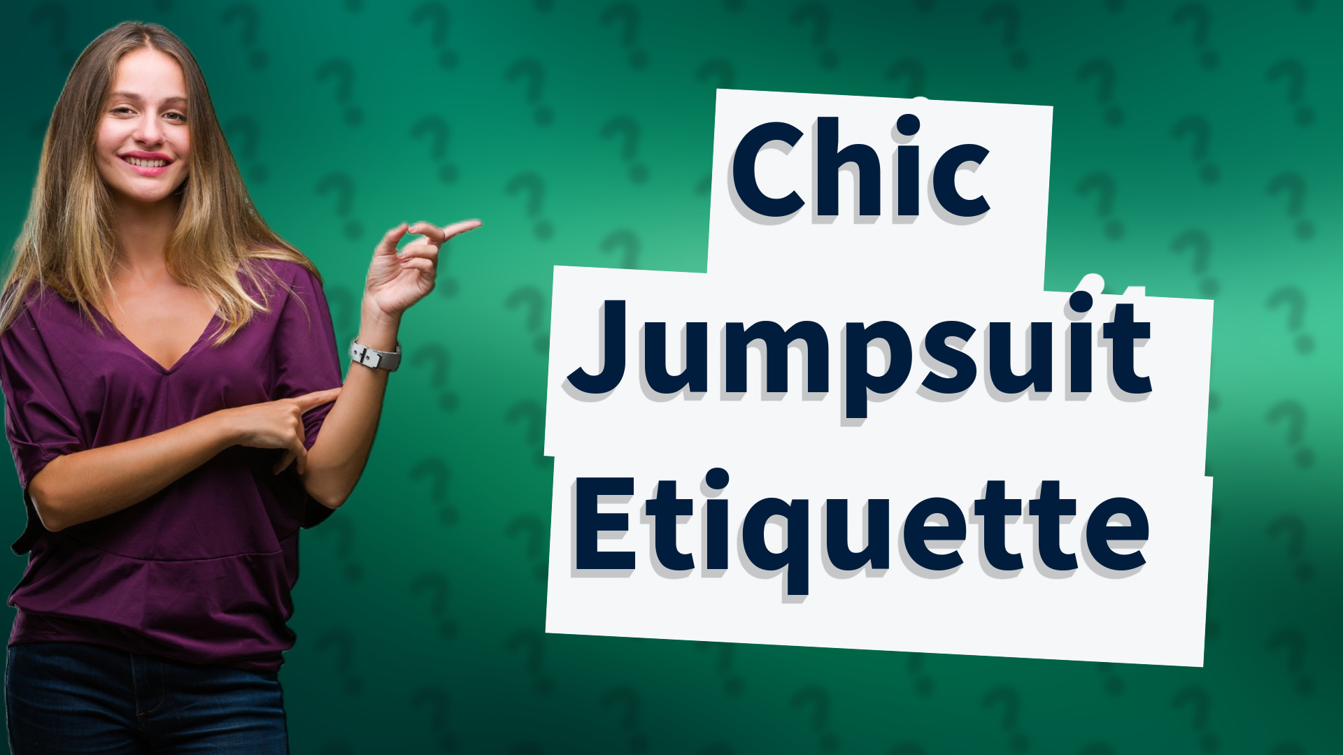 Chic Jumpsuit Etiquette