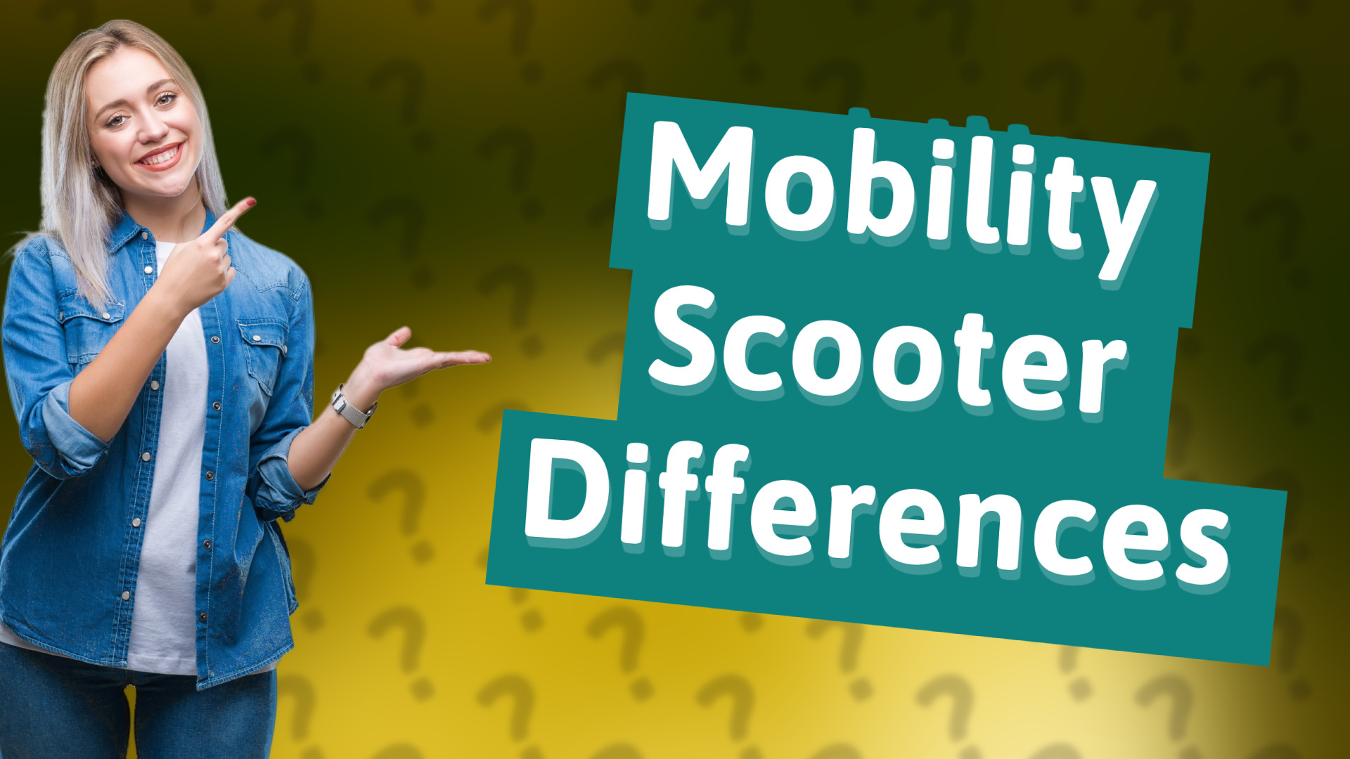 Mobility Scooter Differences