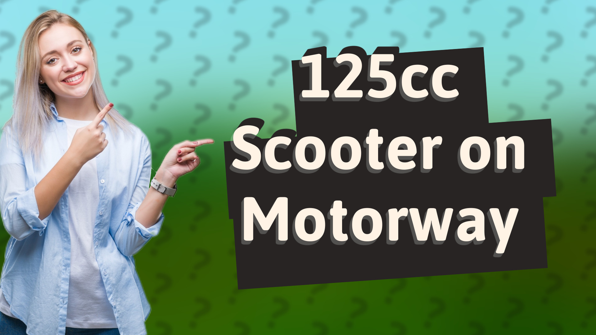 125cc Scooter on Motorway