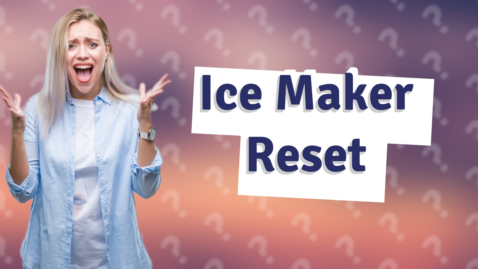 Ice Maker Reset