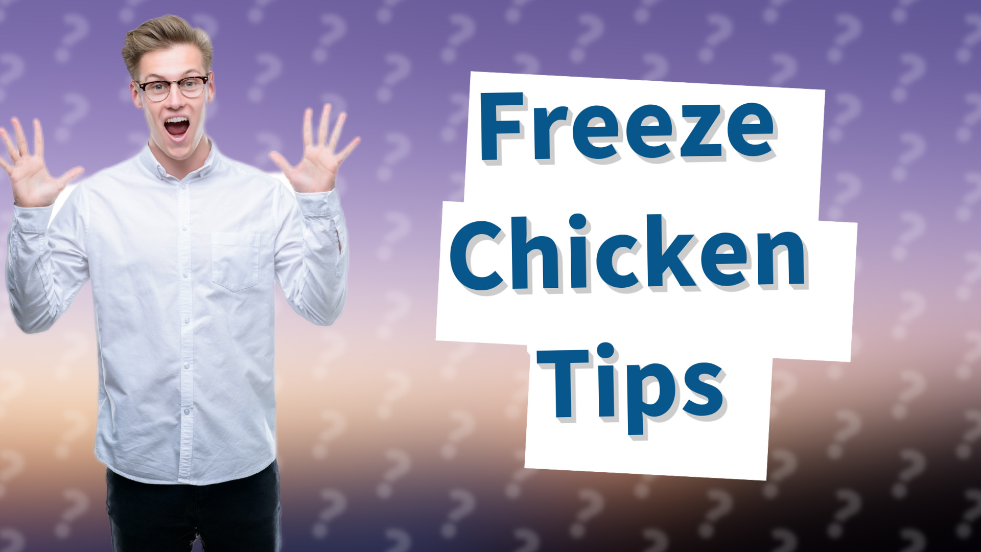 Freeze Chicken Tips