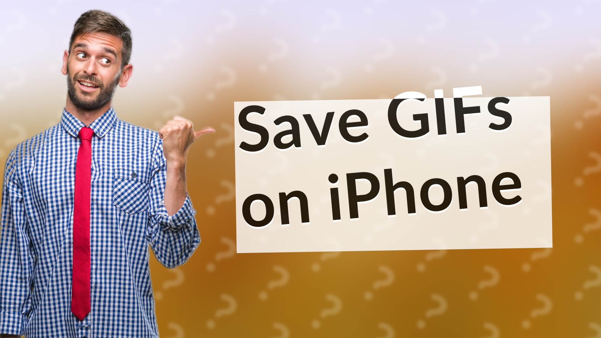 Save GIFs on iPhone