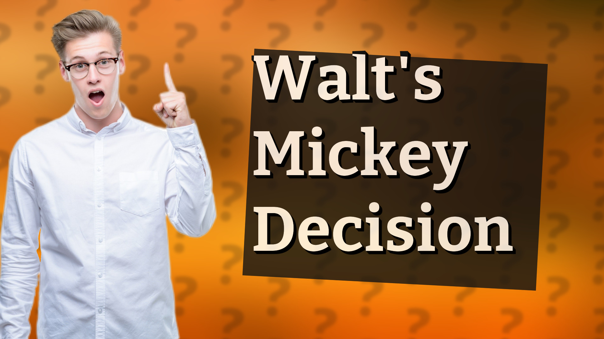 Walt's Mickey Decision