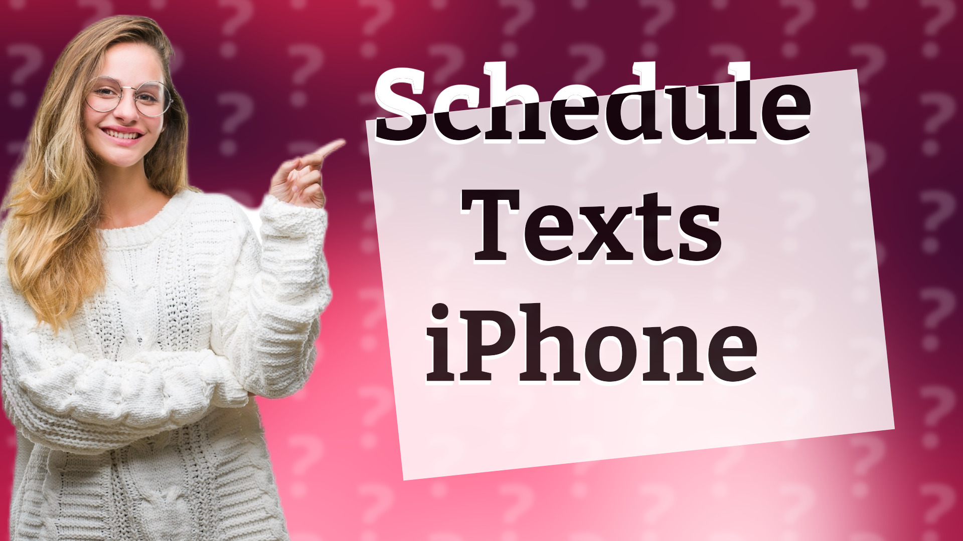Schedule Texts iPhone