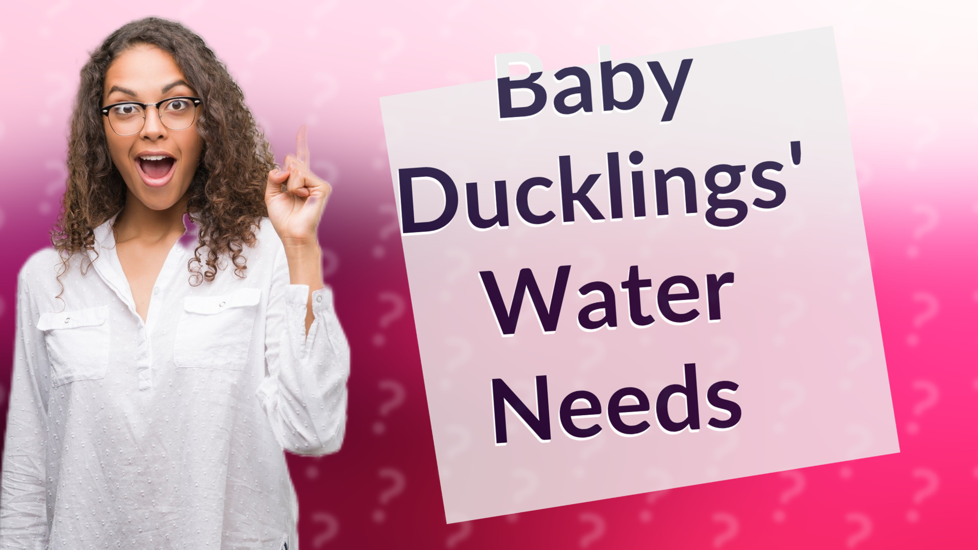 Baby Ducklings' Water Needs