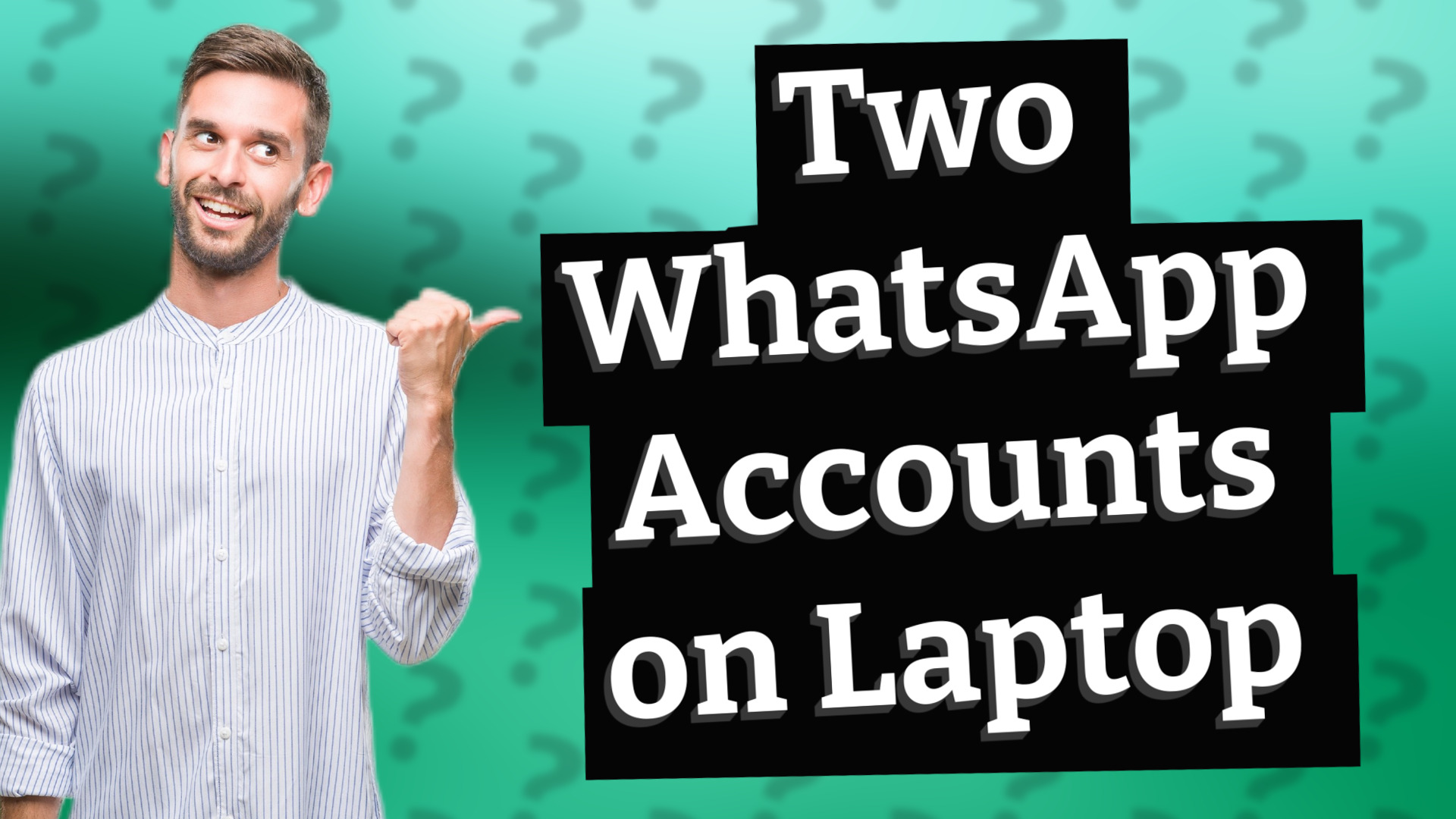 Two WhatsApp Accounts on Laptop