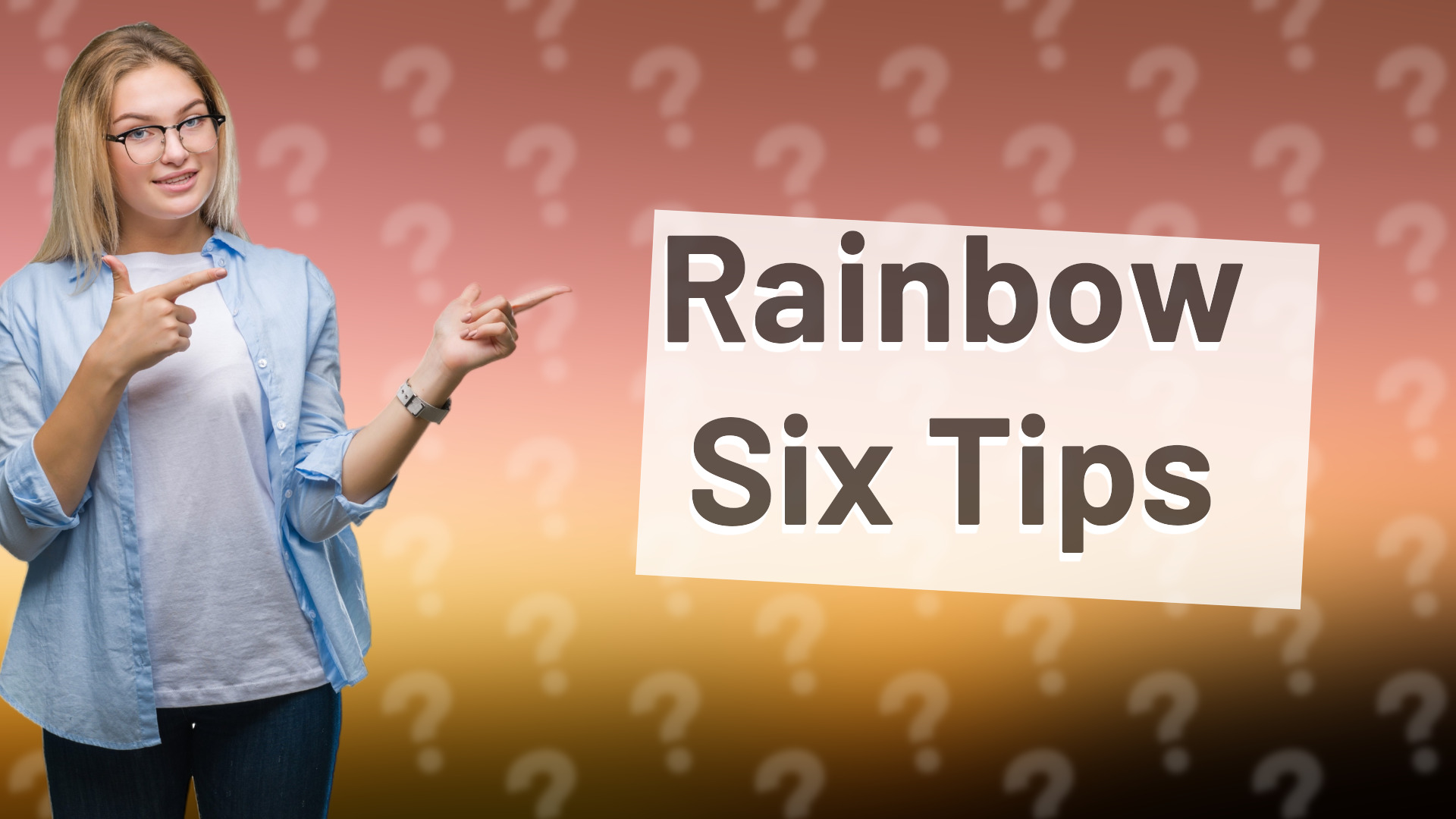 Rainbow Six Tips