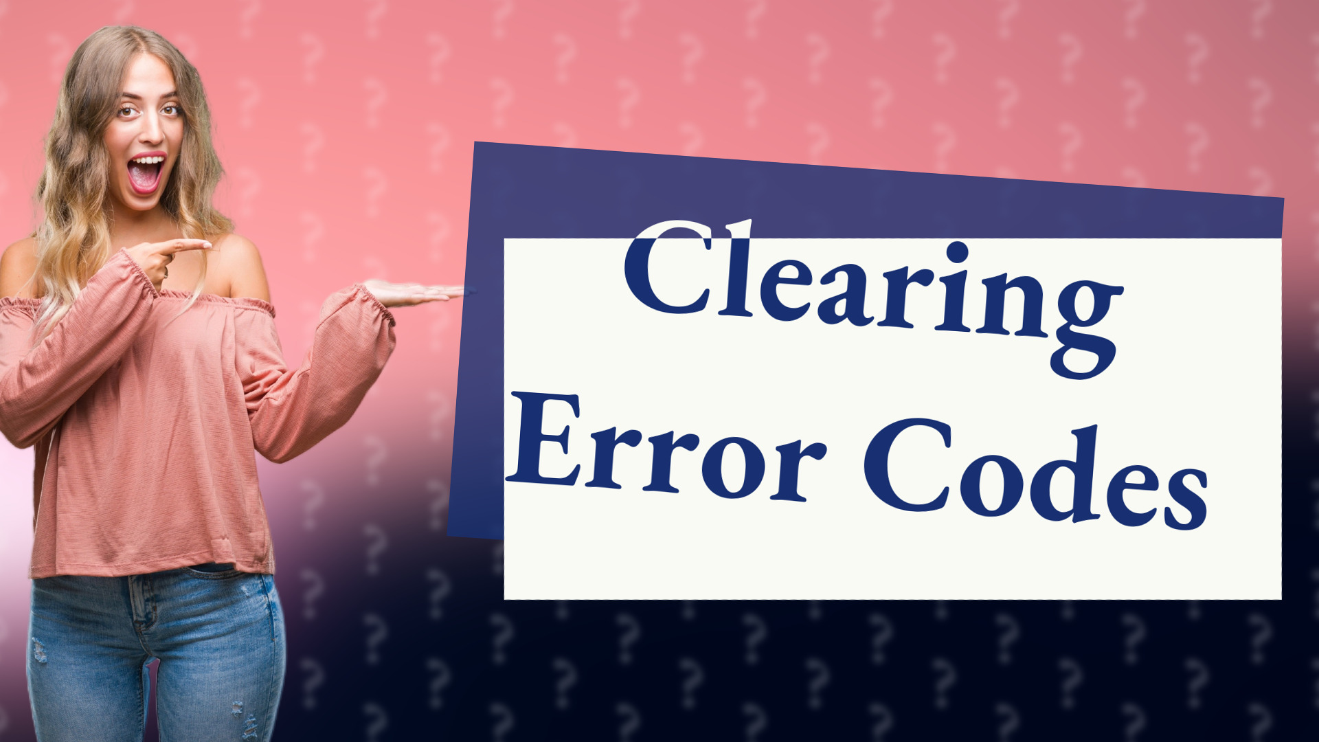 Clearing Error Codes