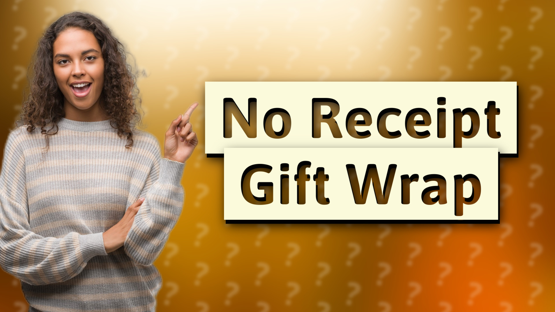 No Receipt Gift Wrap