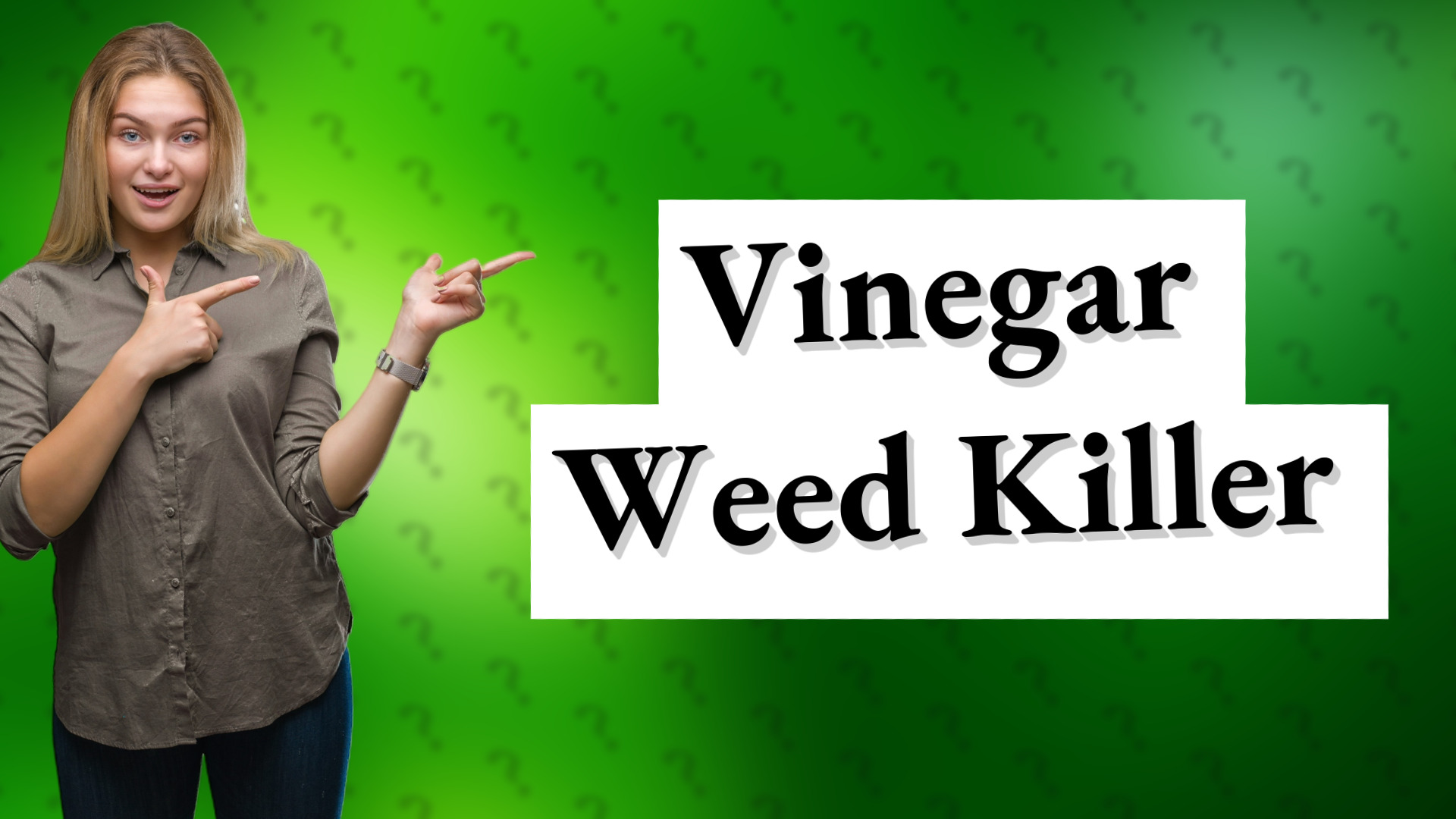Vinegar Weed Killer