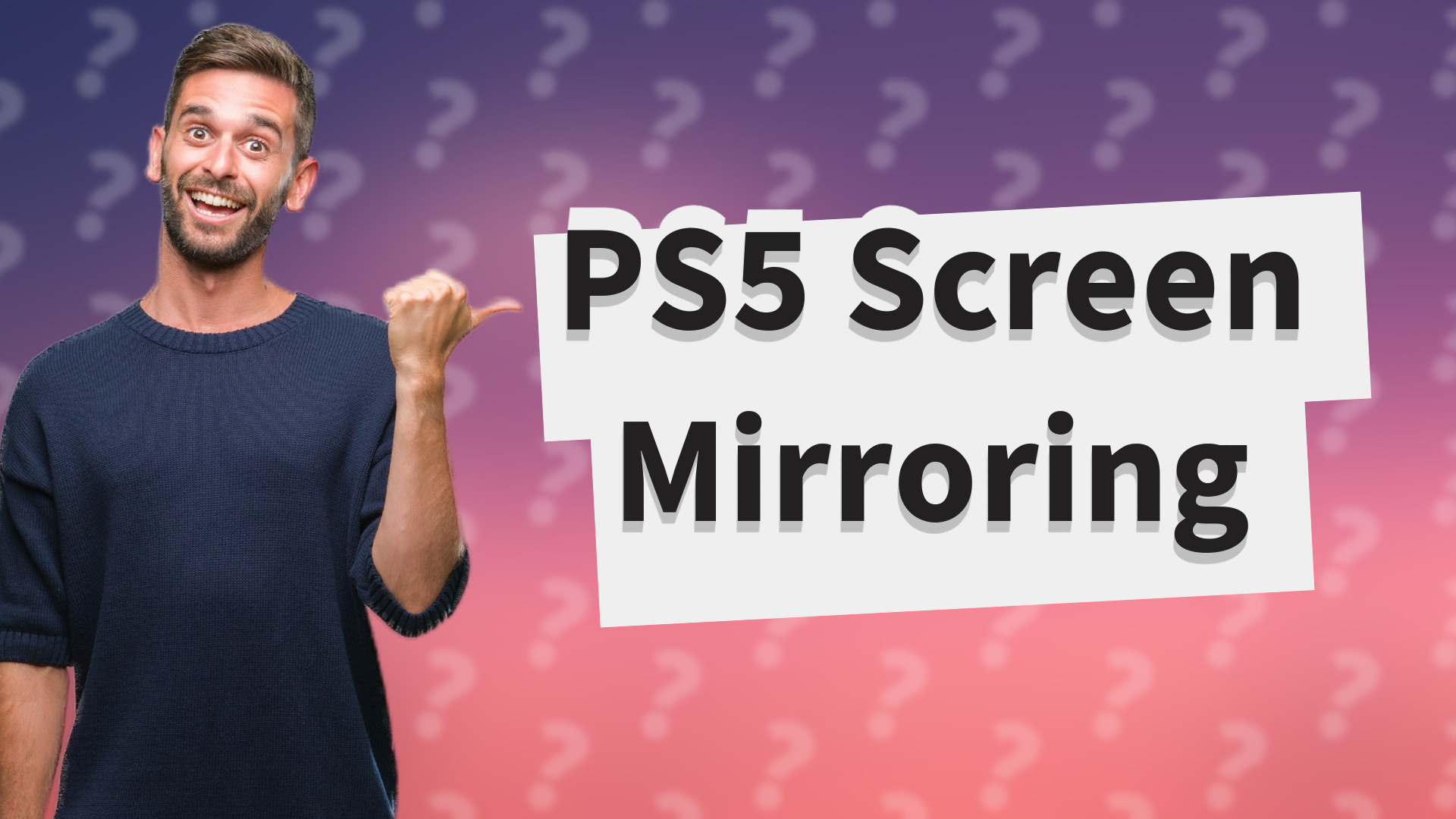 PS5 Screen Mirroring