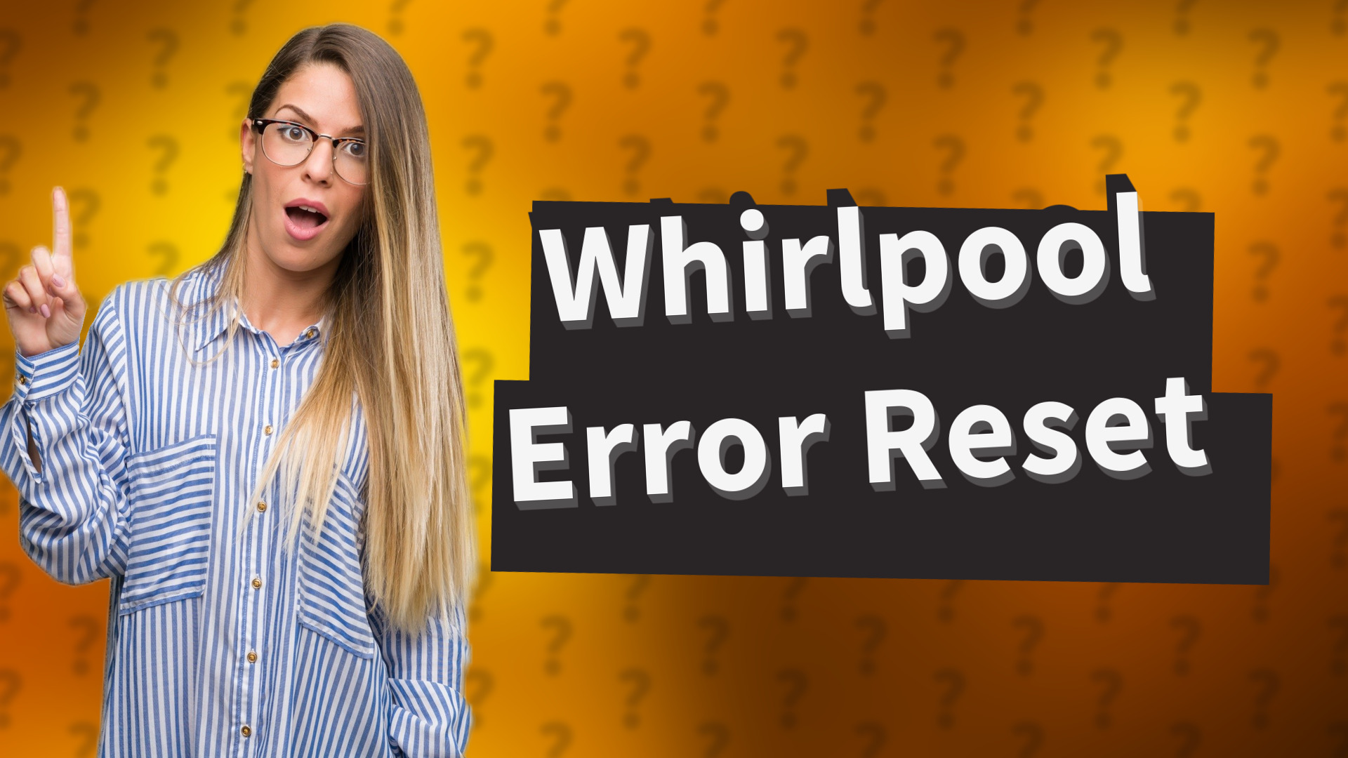 Whirlpool Error Reset