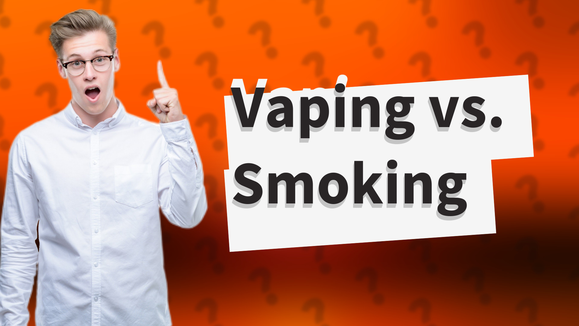 Vaping vs. Smoking