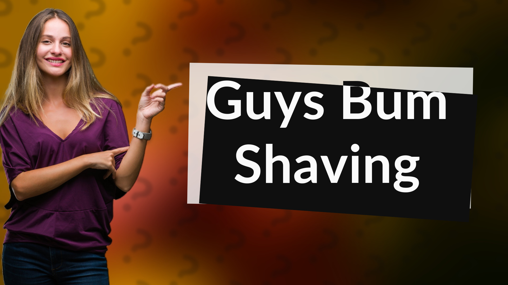 Guys Bum Shaving